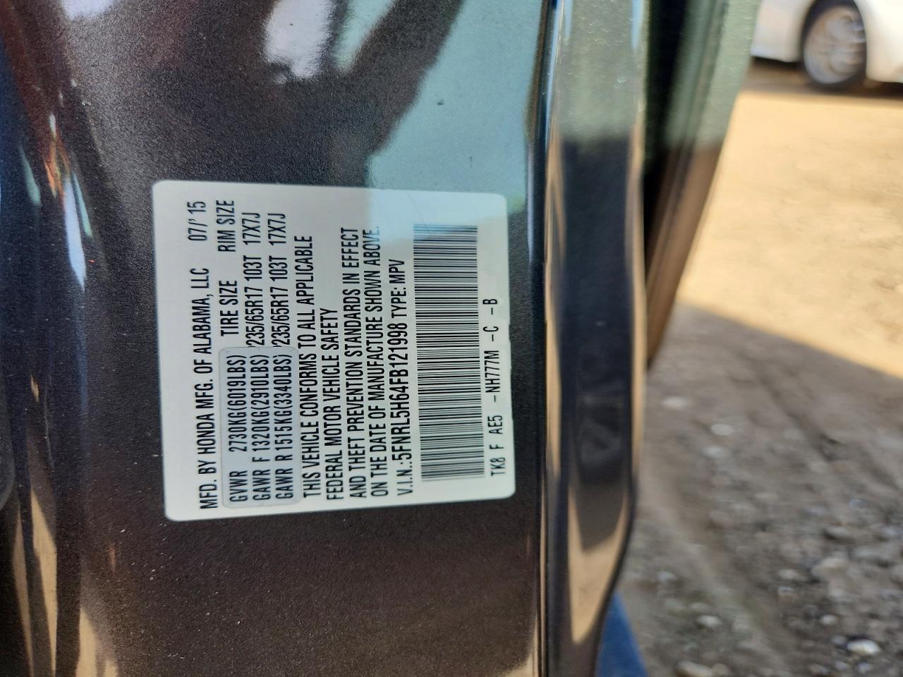 Honda Odyssey Exl