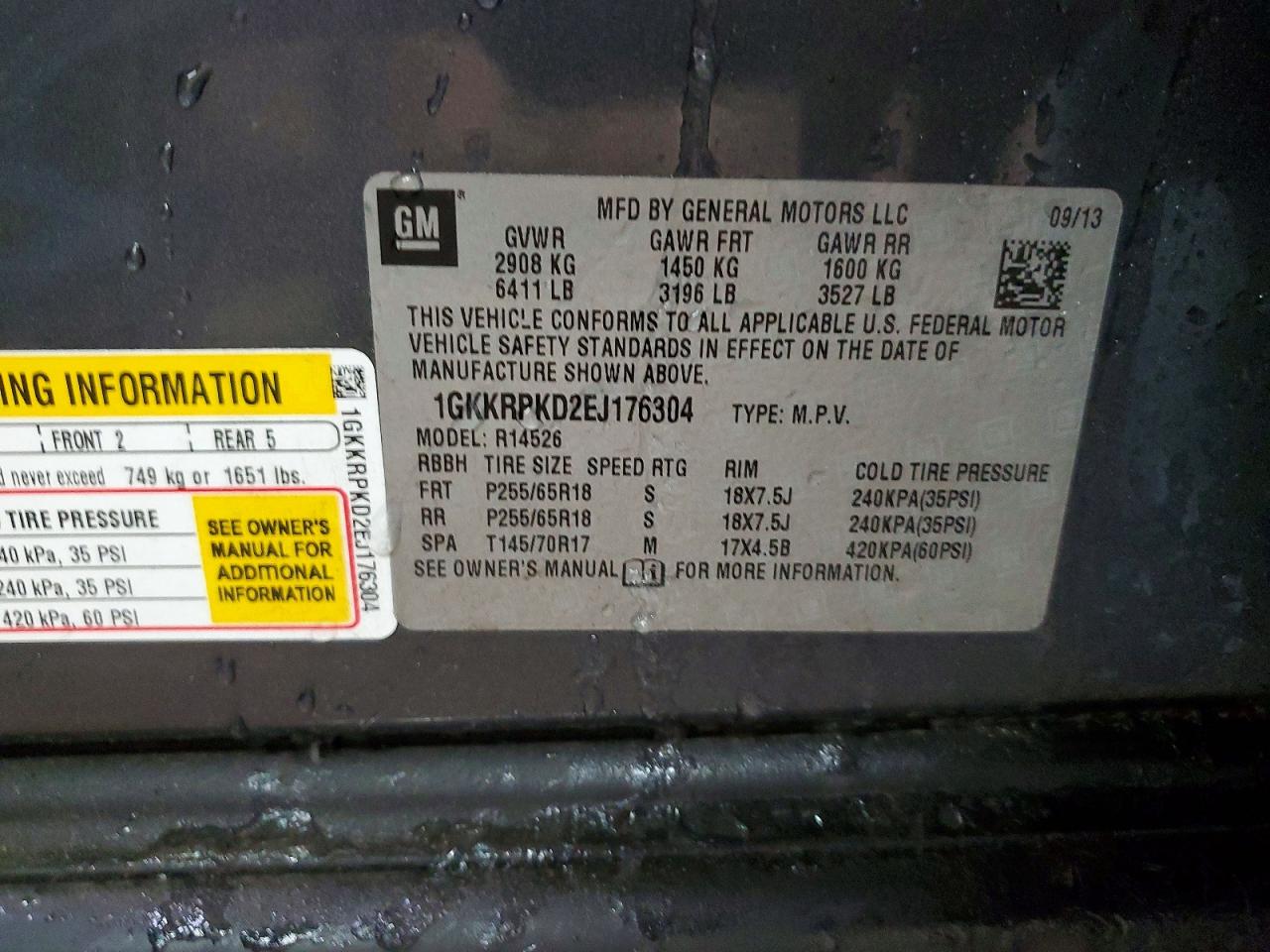GMC Acadia Sle