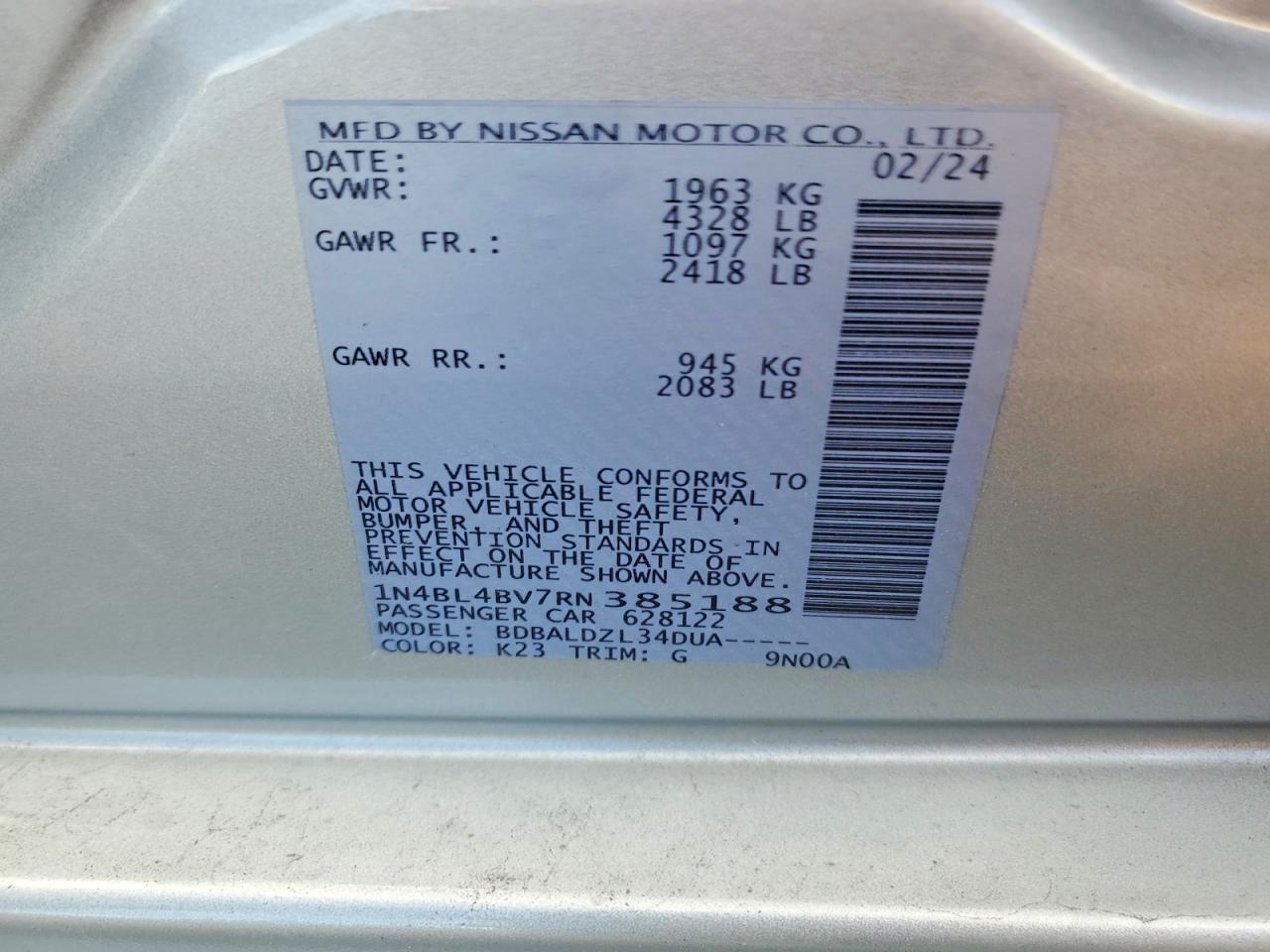 Nissan Altima S