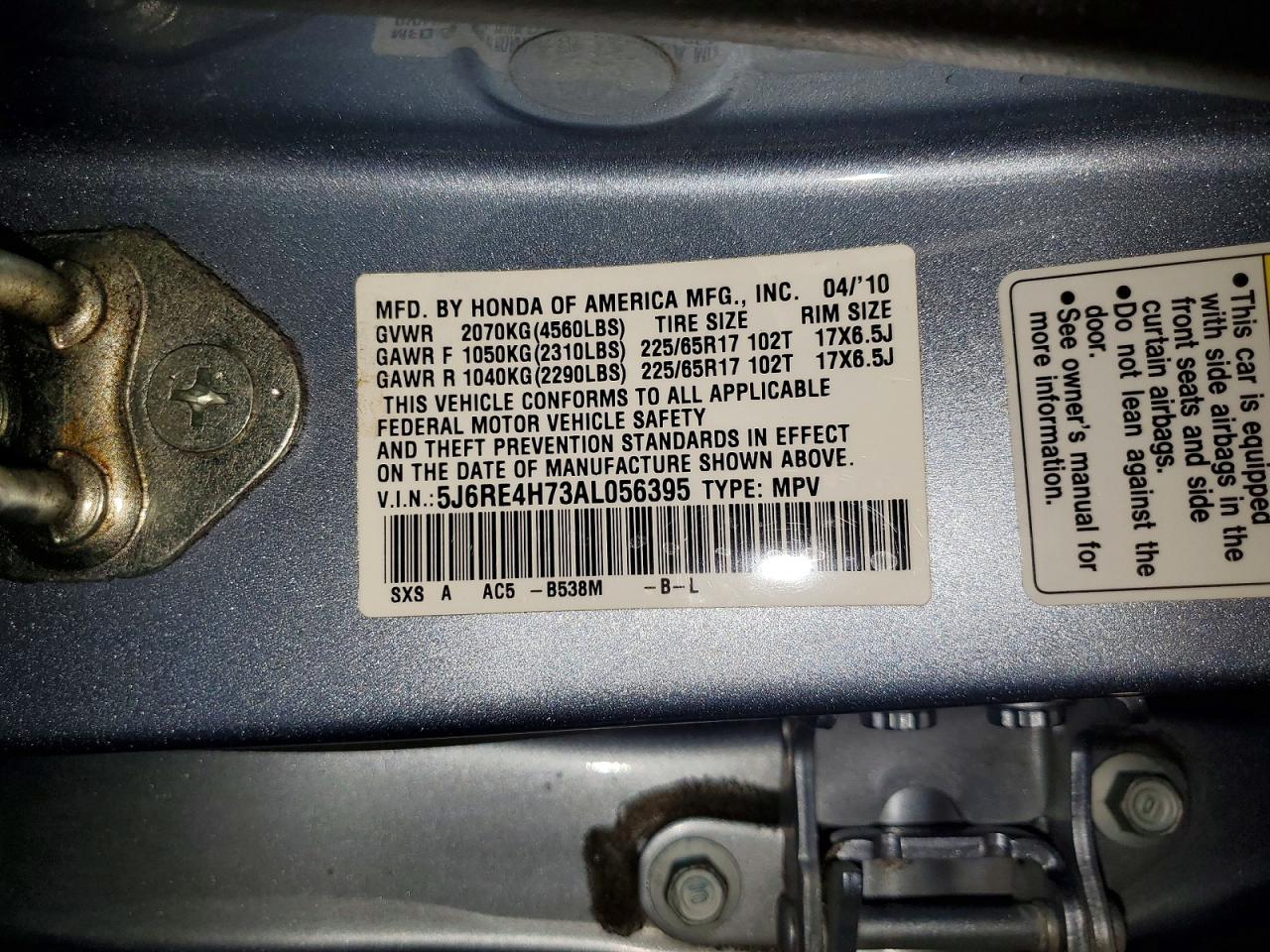 Honda Crv Exl