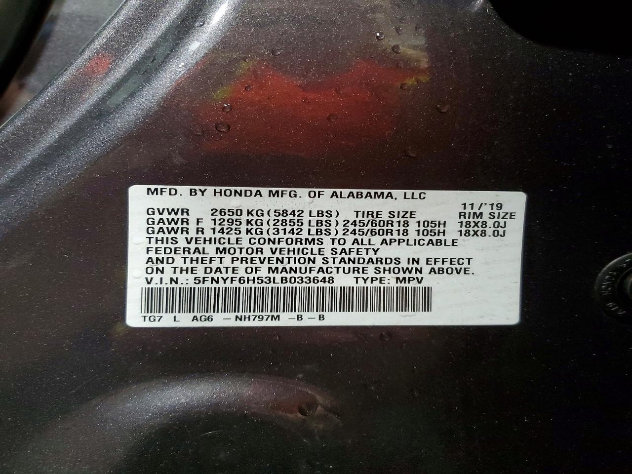 Honda Pilot Exl