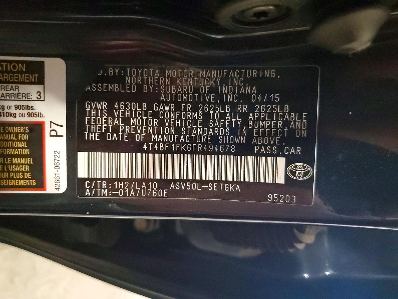 Toyota Camry Xle