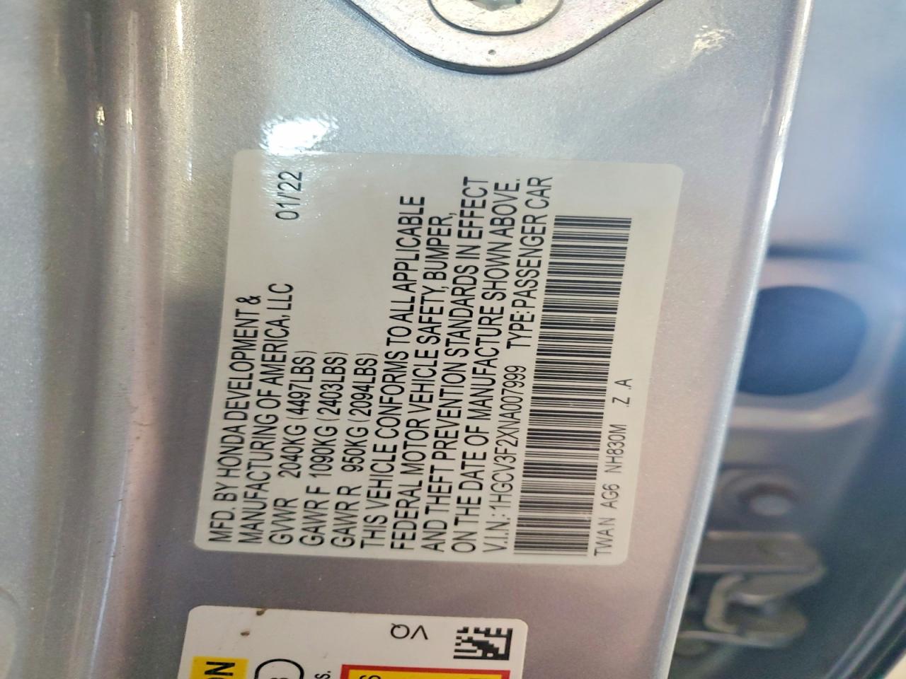 Honda Accord Hybrid Sport