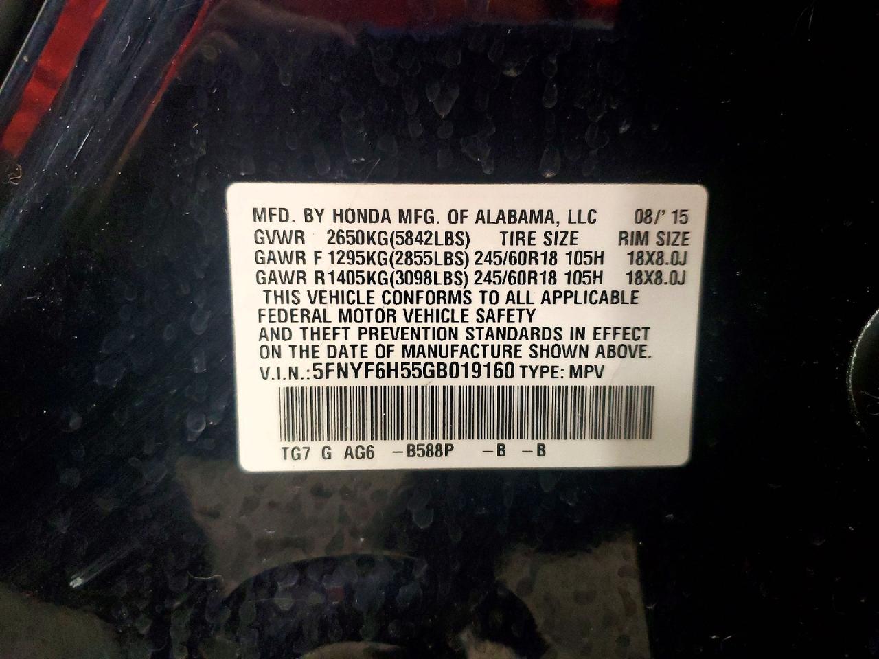 Honda Pilot Exl