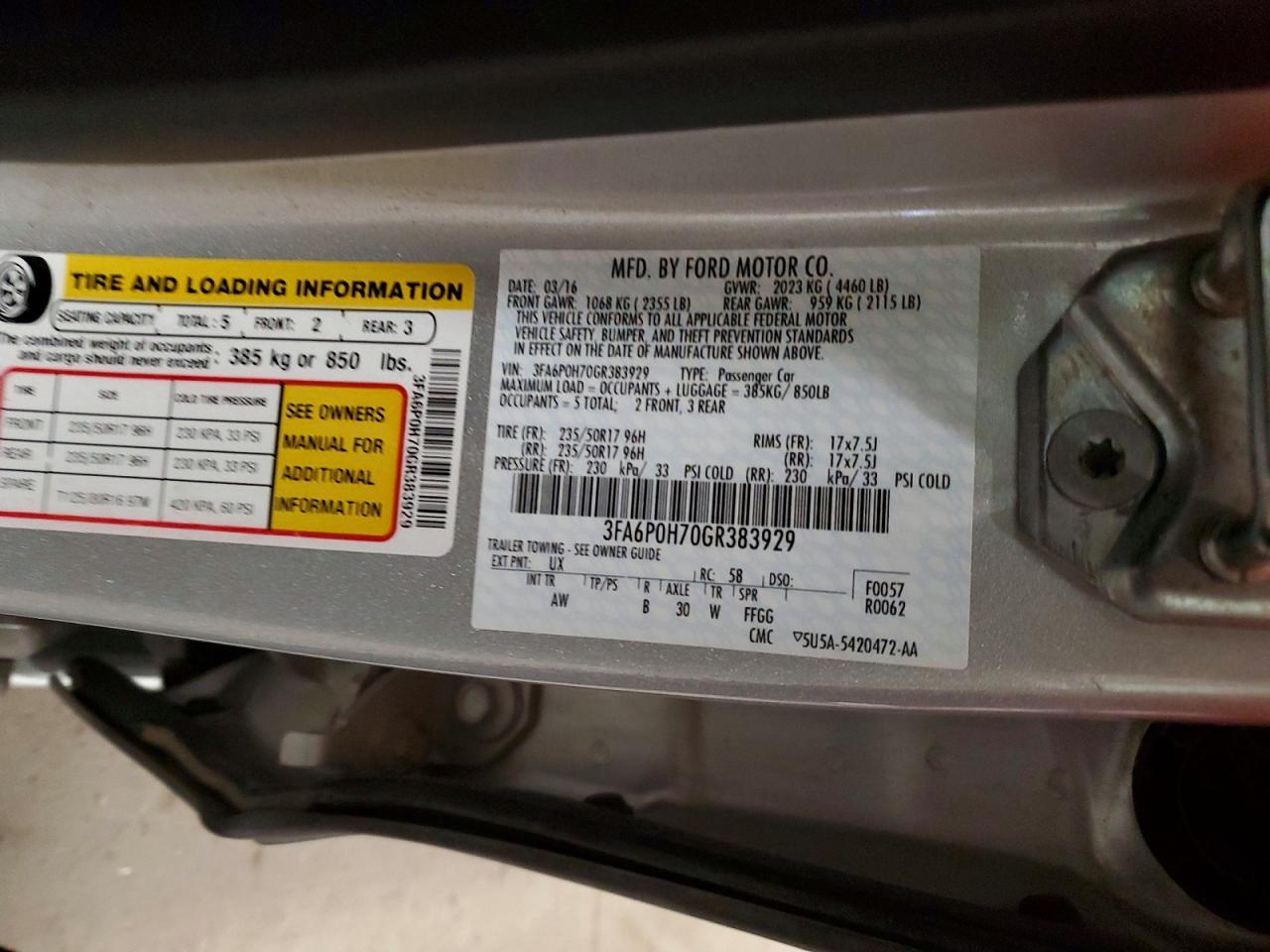Ford Fusion Se
