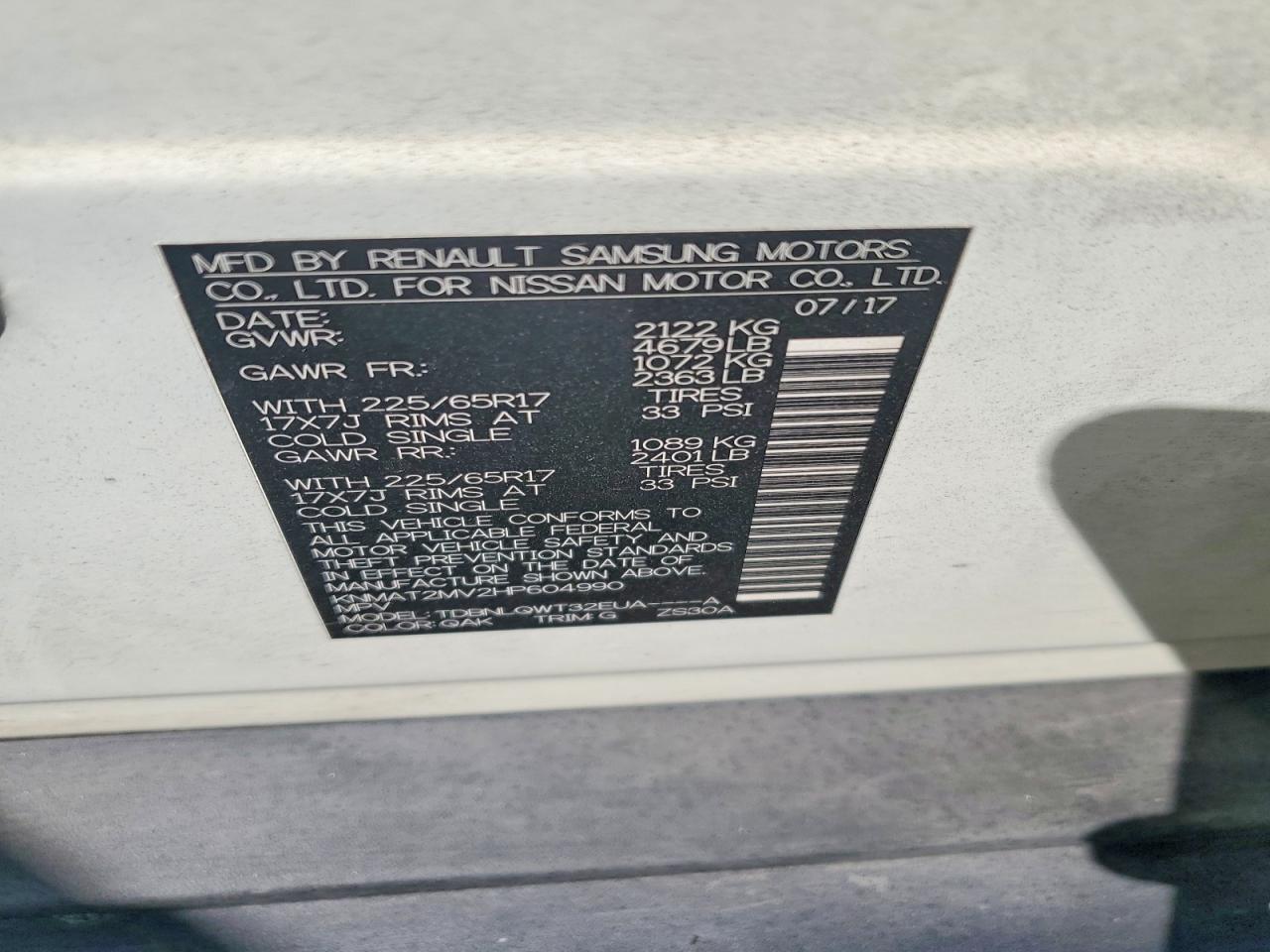 Nissan Rogue Sv