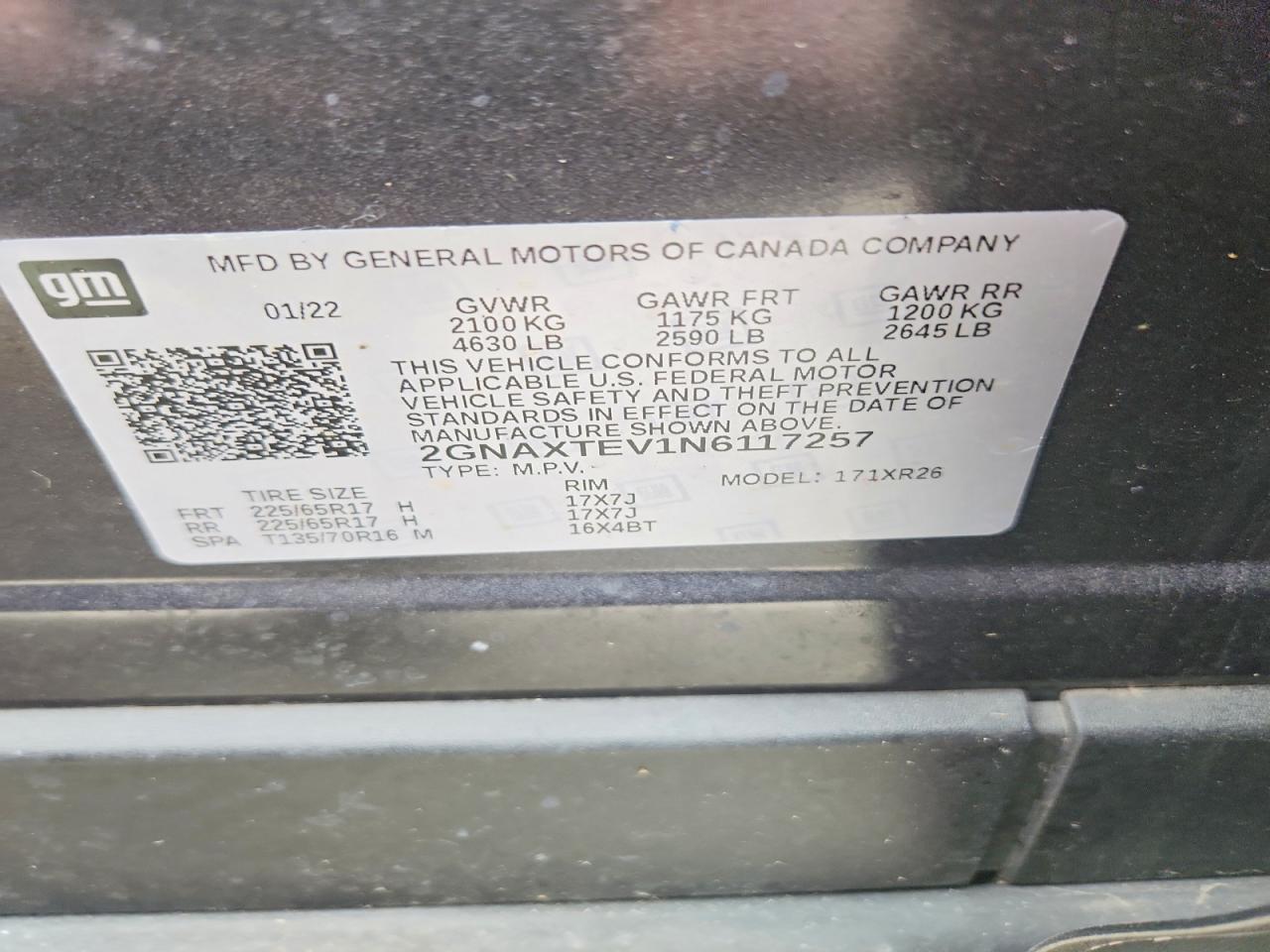 Chevrolet Equinox Lt