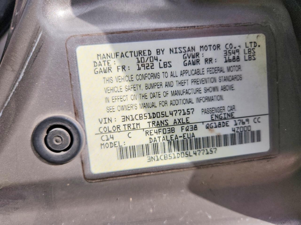 Nissan Sentra 1.8