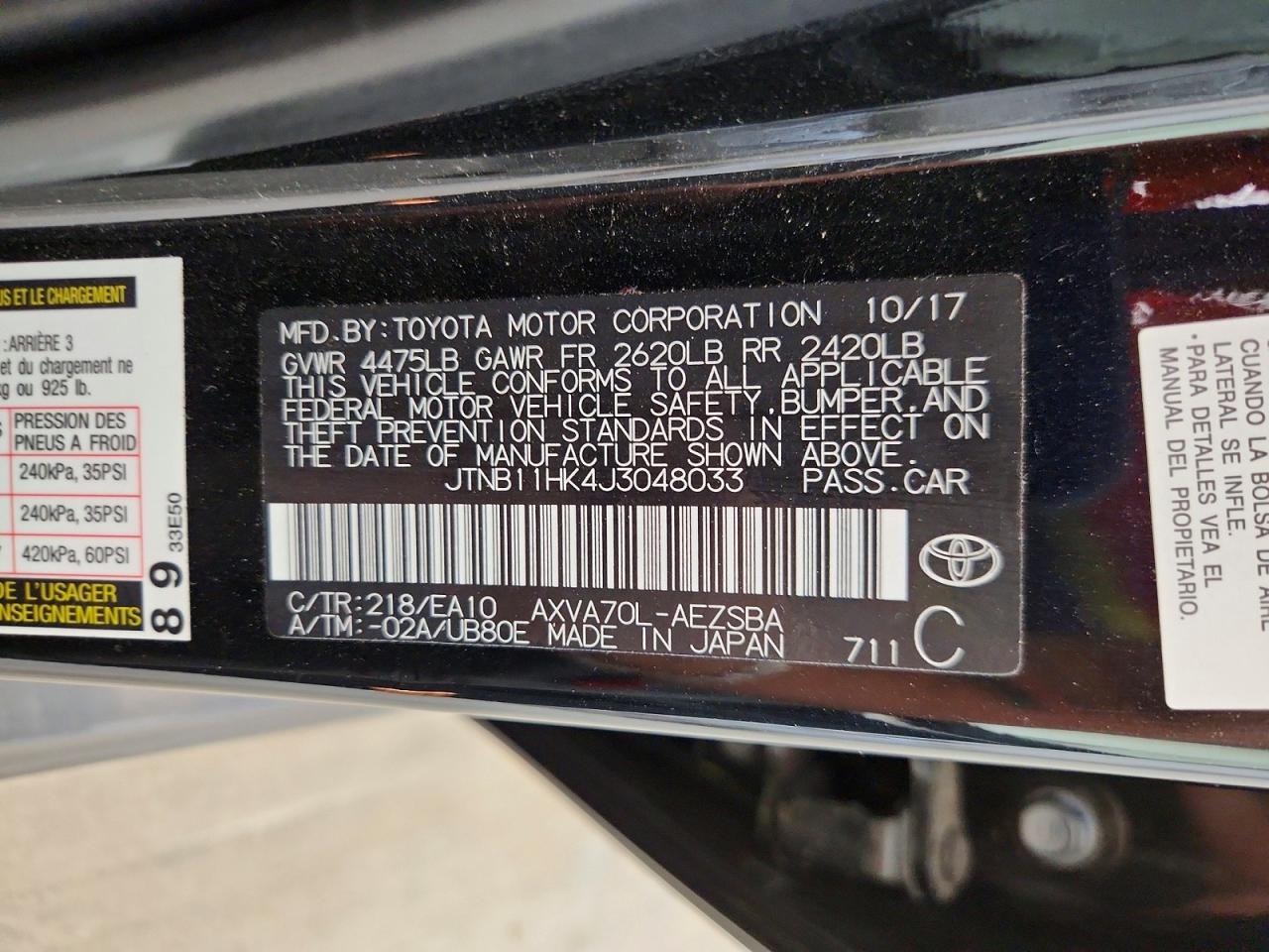 Toyota Camry Se