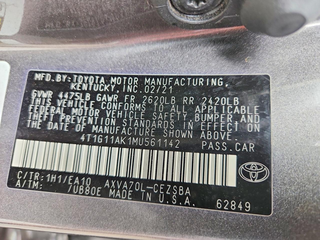 Toyota Camry Se