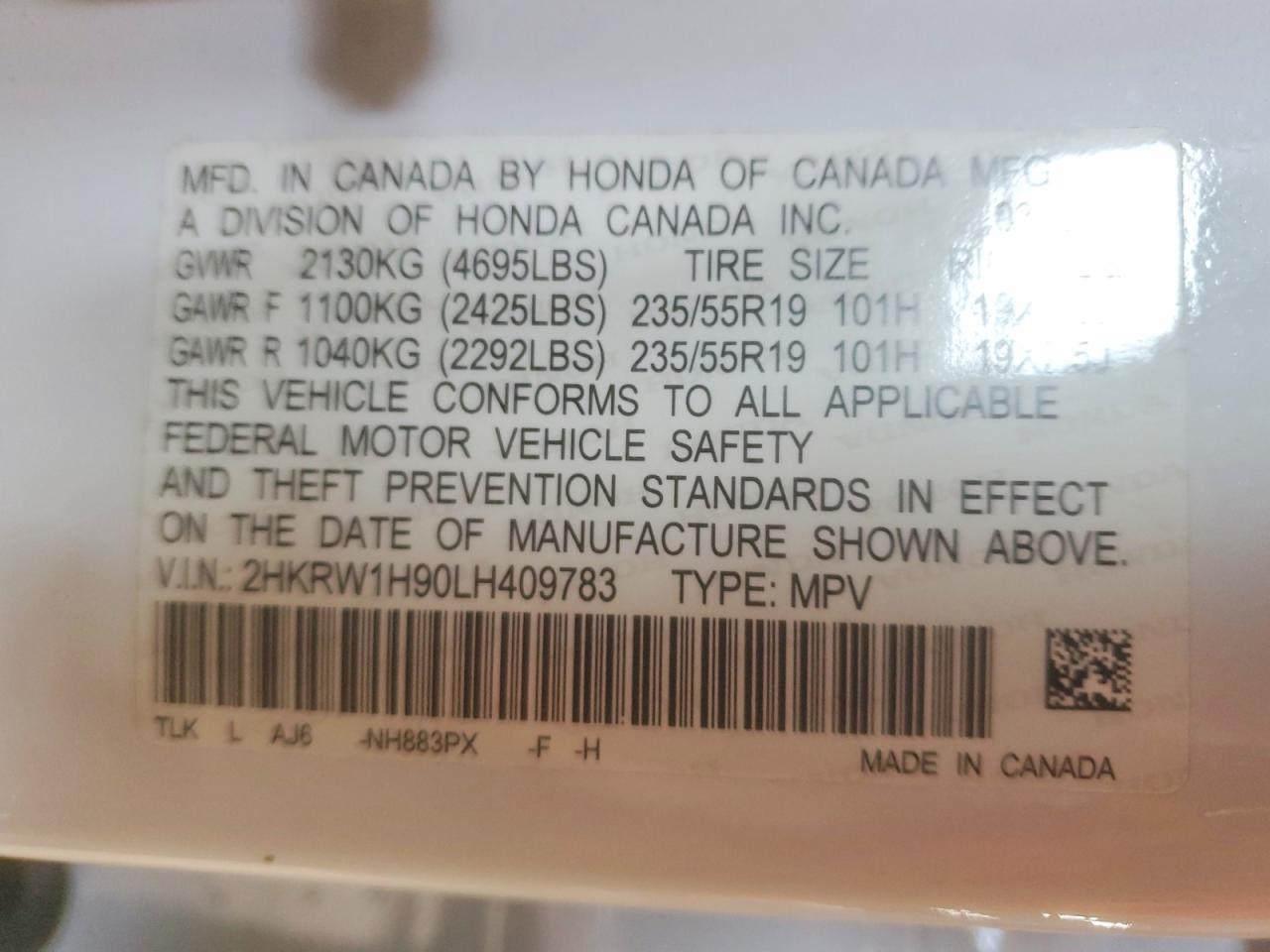 Honda Crv Touring