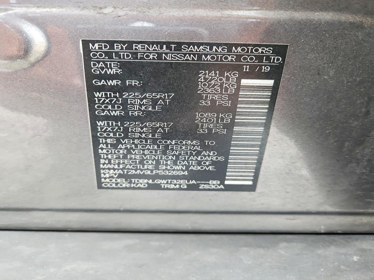 Nissan Rogue Sv