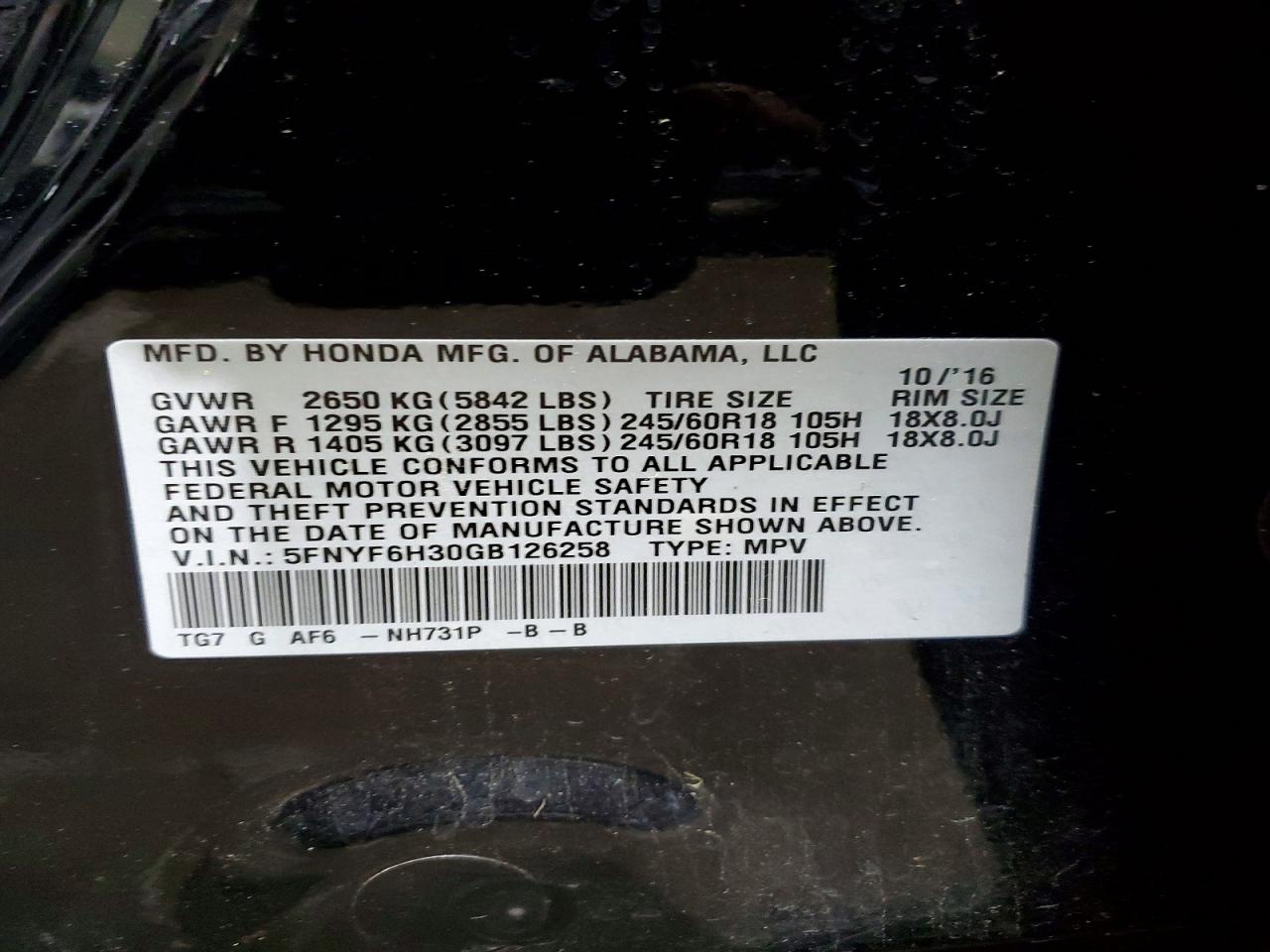Honda Pilot Ex