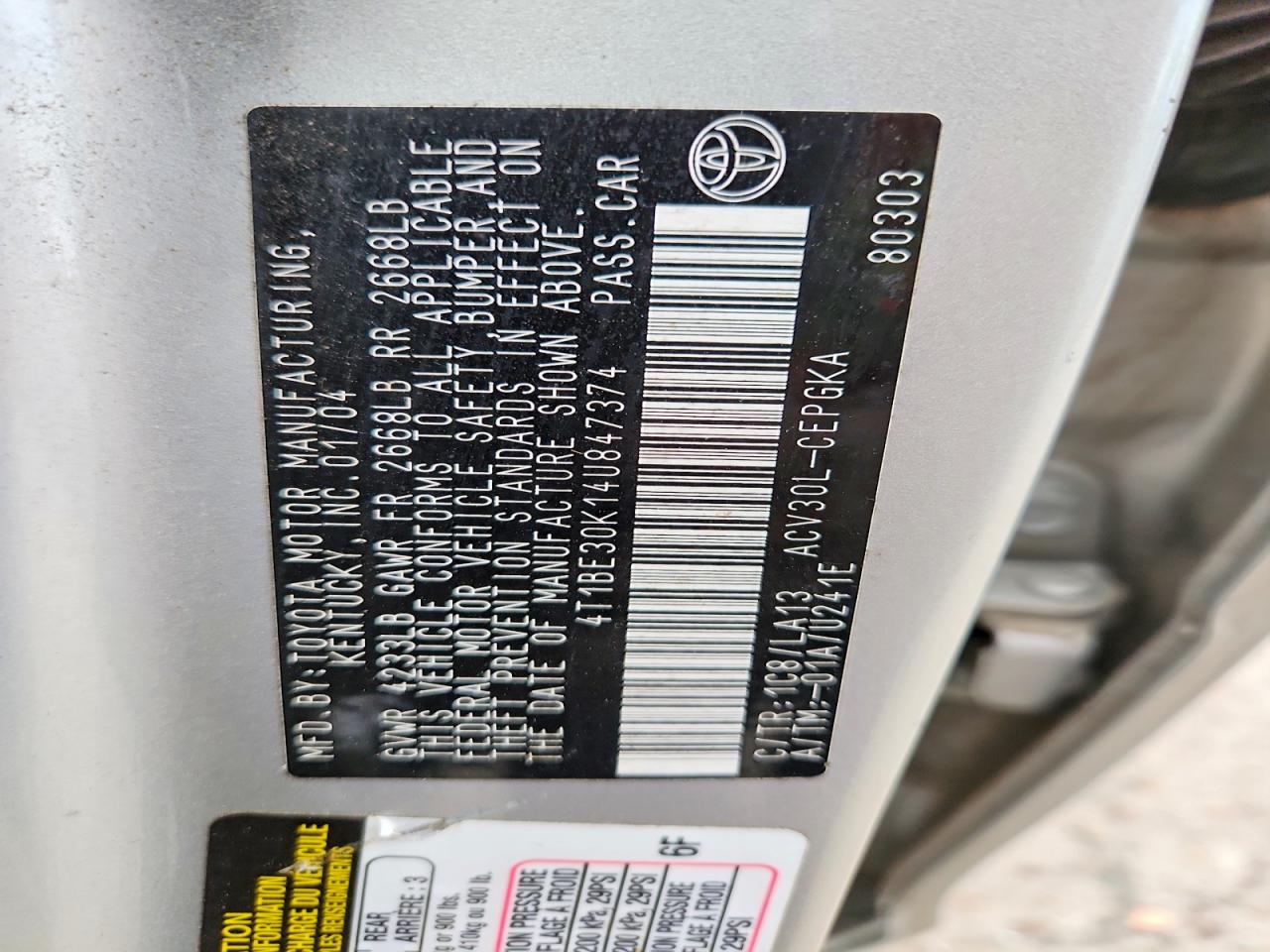 Toyota Camry Xle
