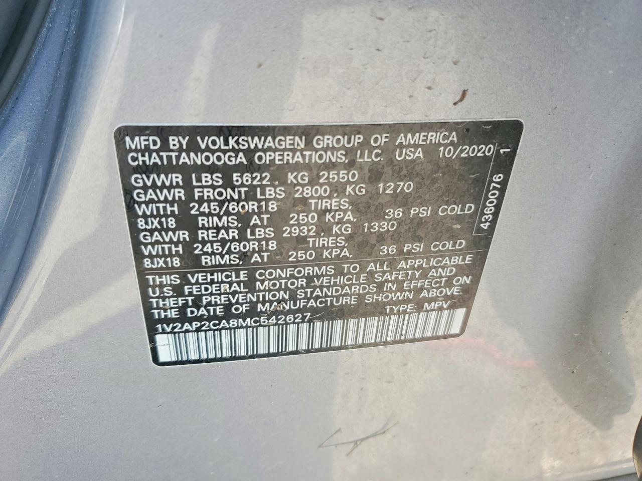 Volkswagen Atlas S