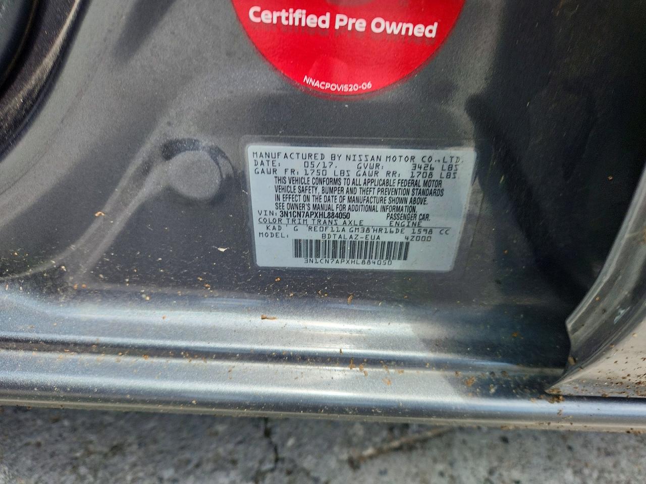 Nissan Versa 1.6 S Plus