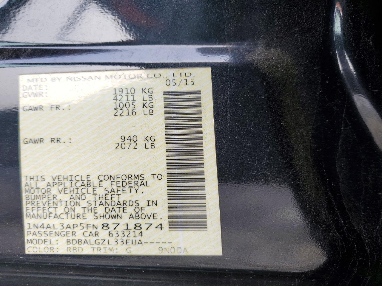 Nissan Altima 2.5 S