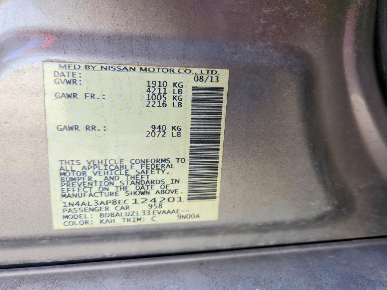 Nissan Altima 2.5 Sv