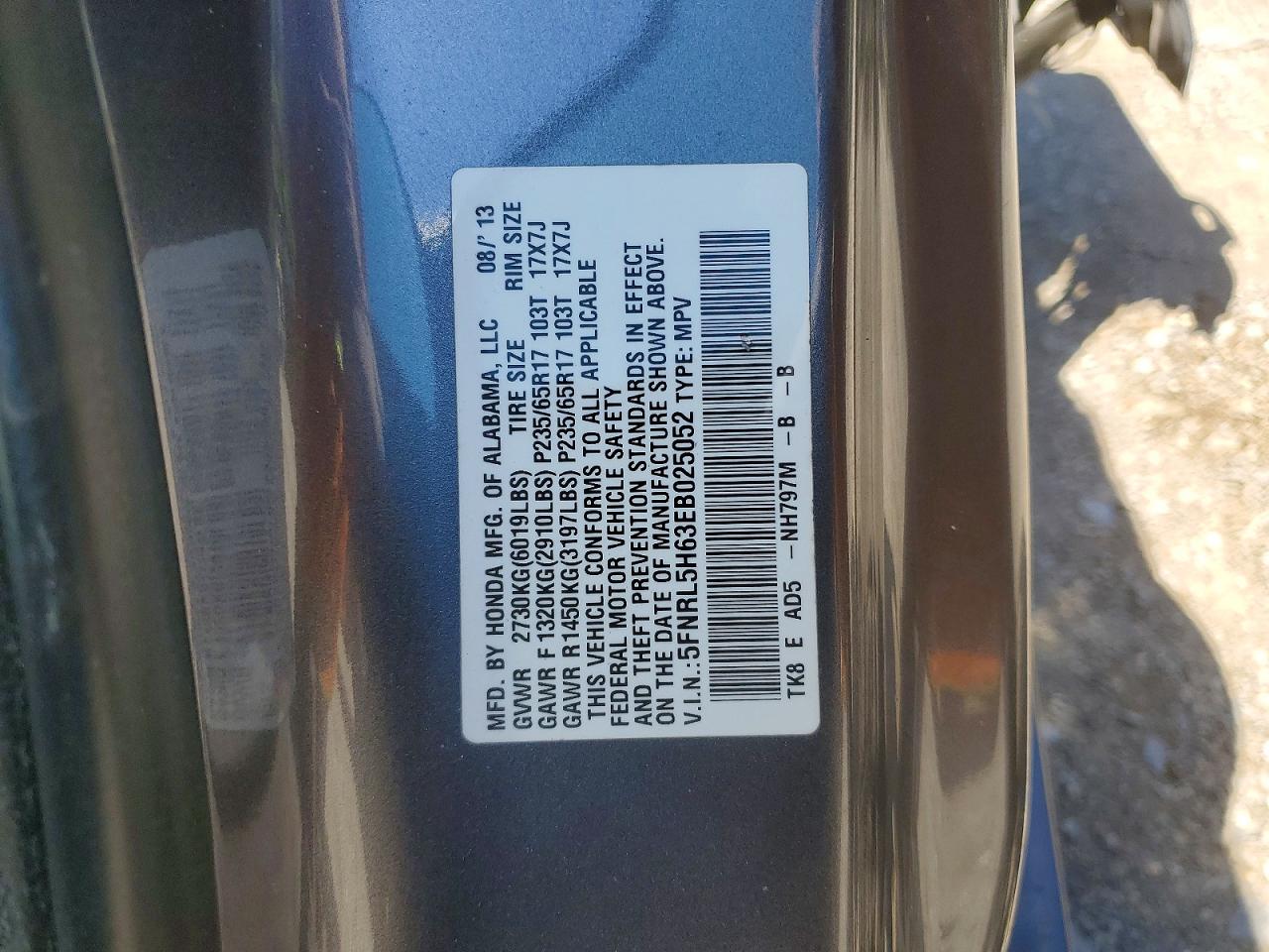 Honda Odyssey Exl