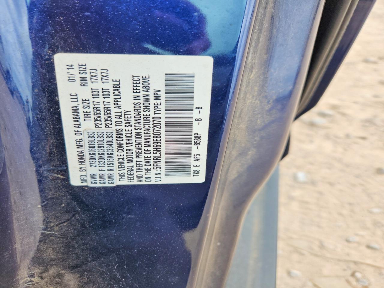 Honda Odyssey Exl