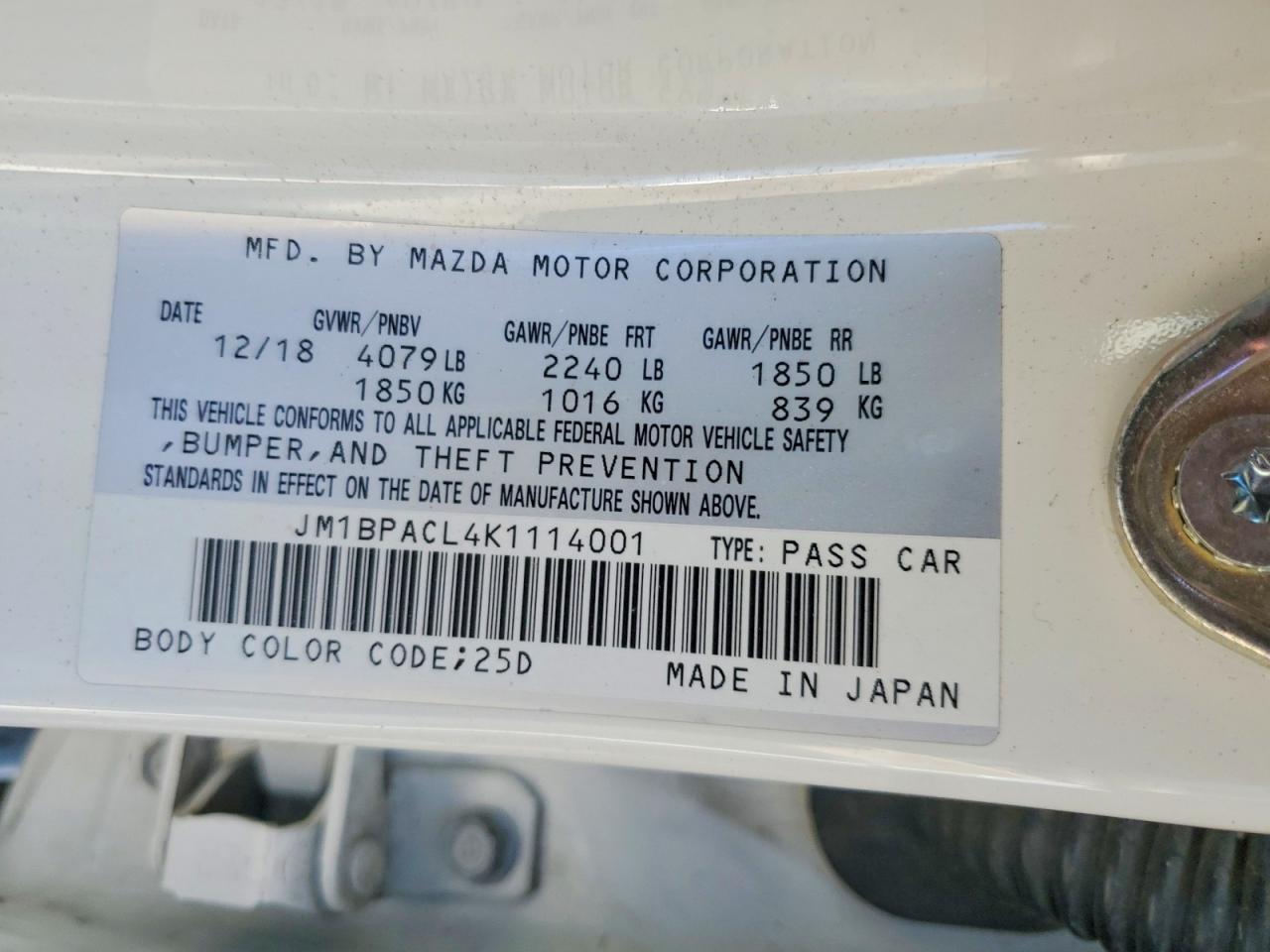 Mazda 3 Preferred Plus