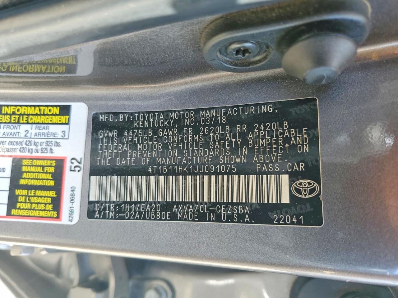 Toyota Camry Se
