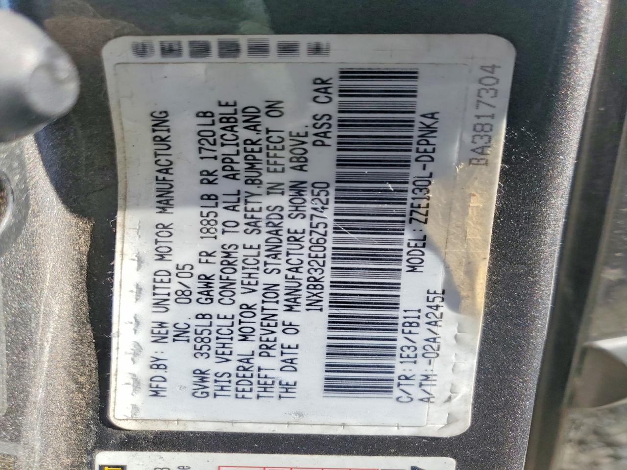 Toyota Corolla Le