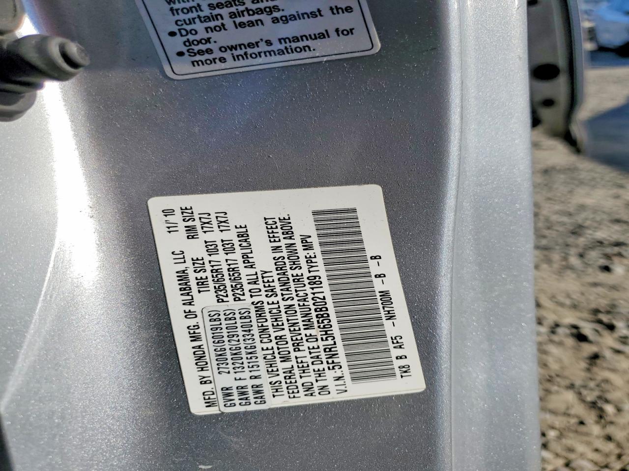 Honda Odyssey Exl
