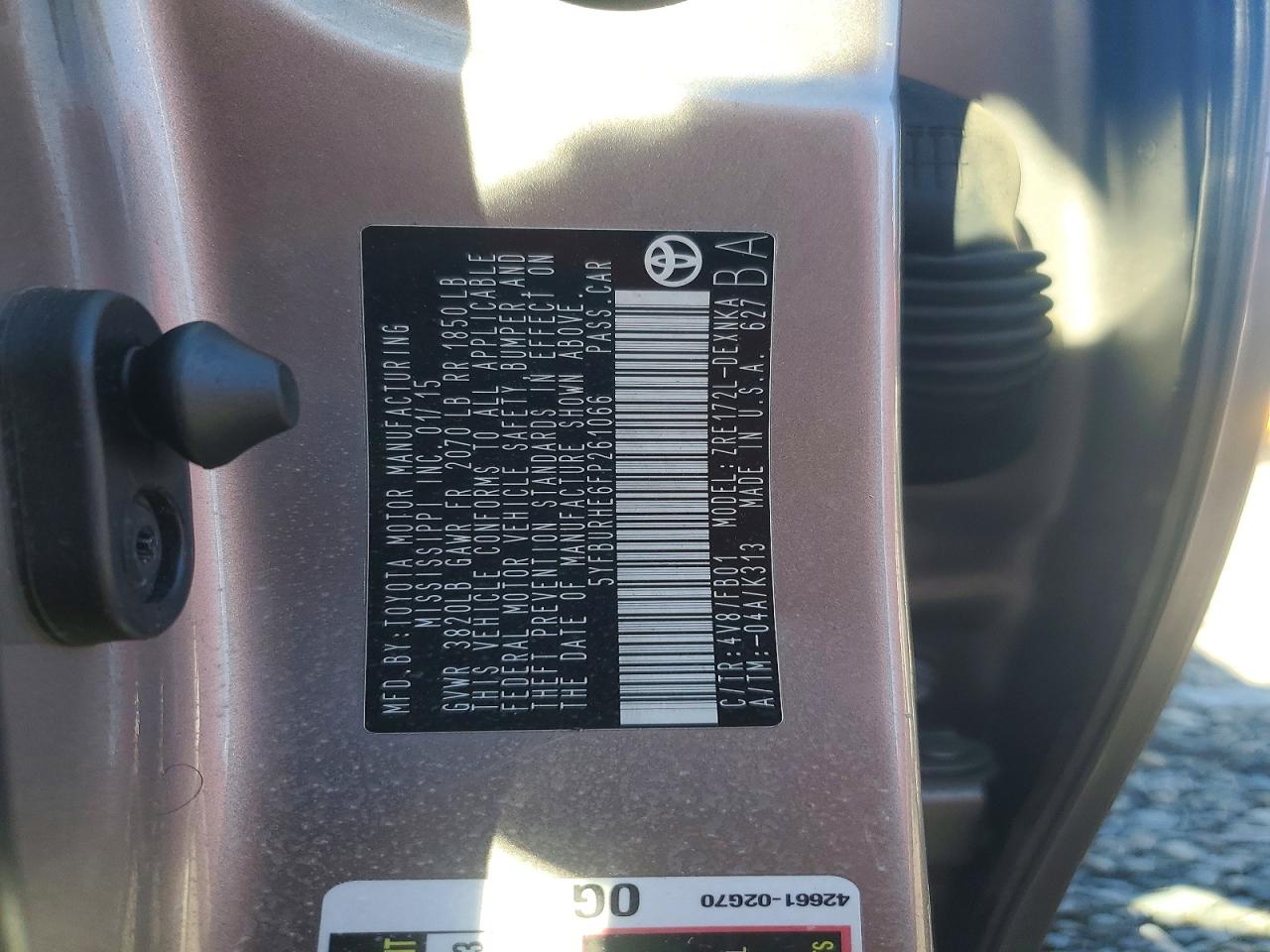 Toyota Corolla Le Plus