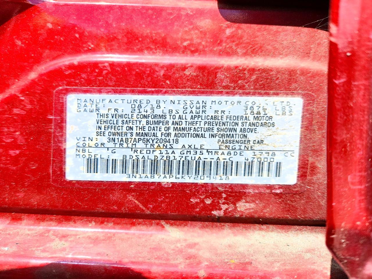 Nissan Sentra Sv
