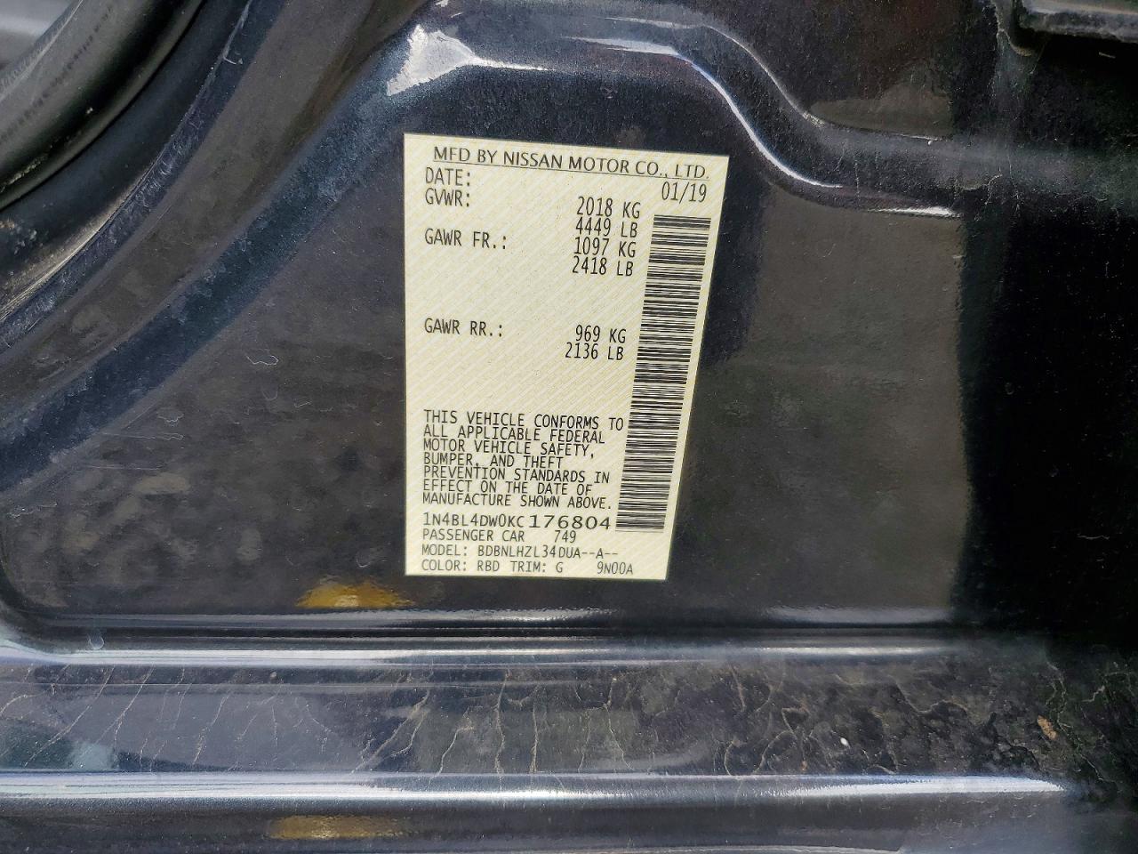 Nissan Altima Sv