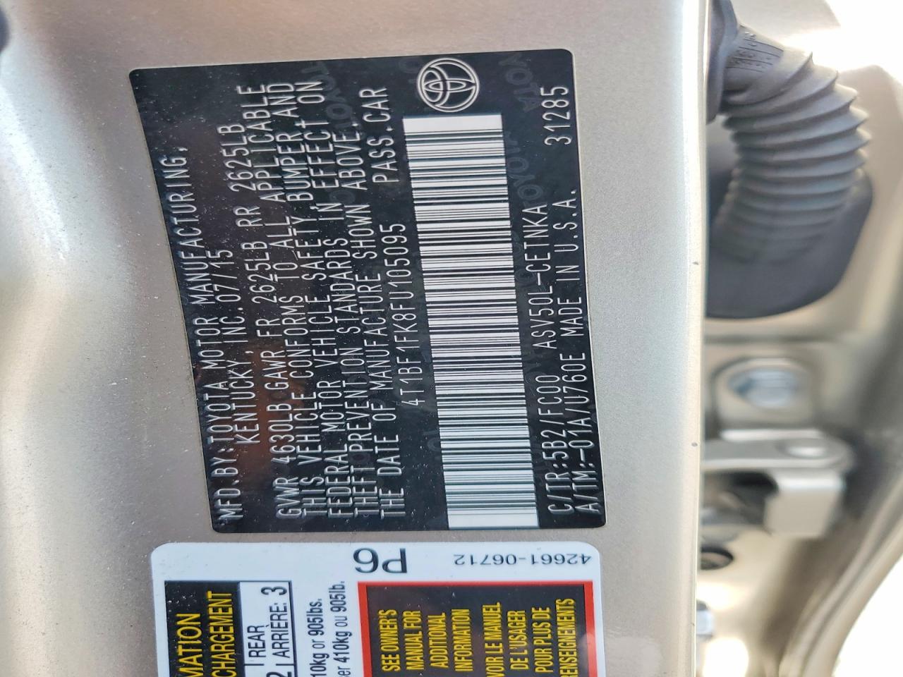 Toyota Camry Le