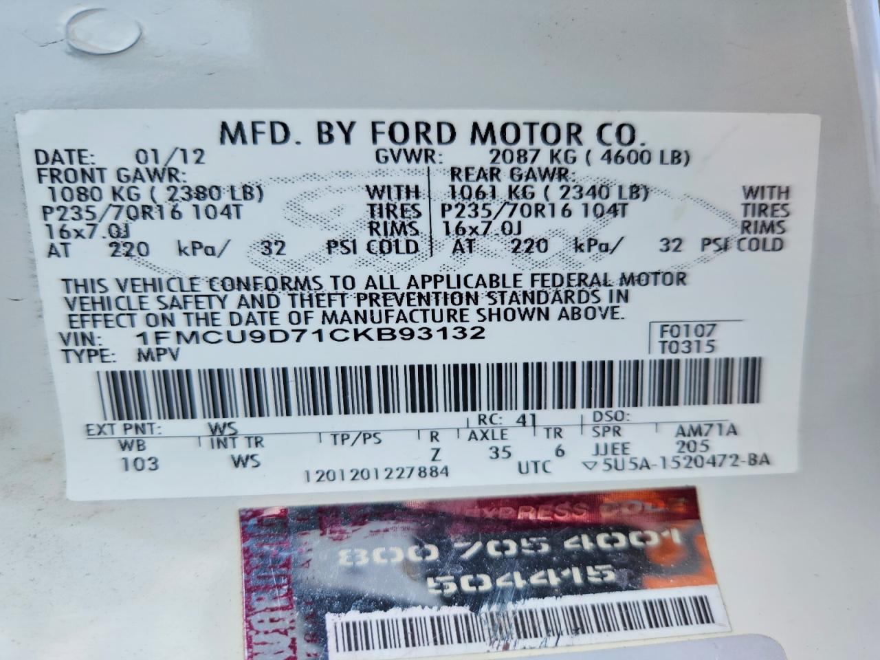 Ford Escape Xlt