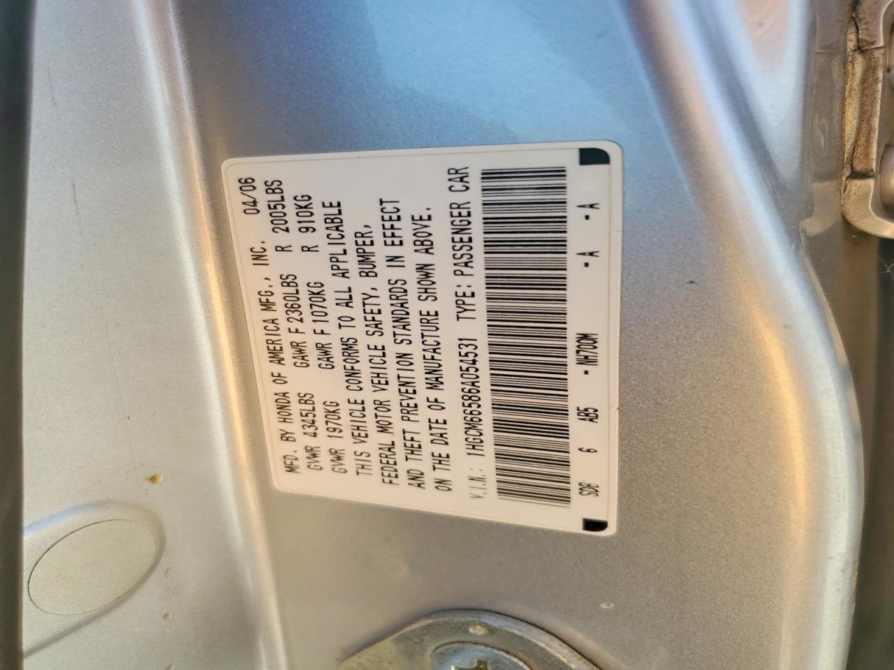 Honda Accord Ex