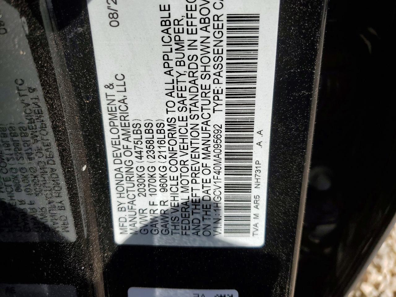 Honda Accord Sport Se