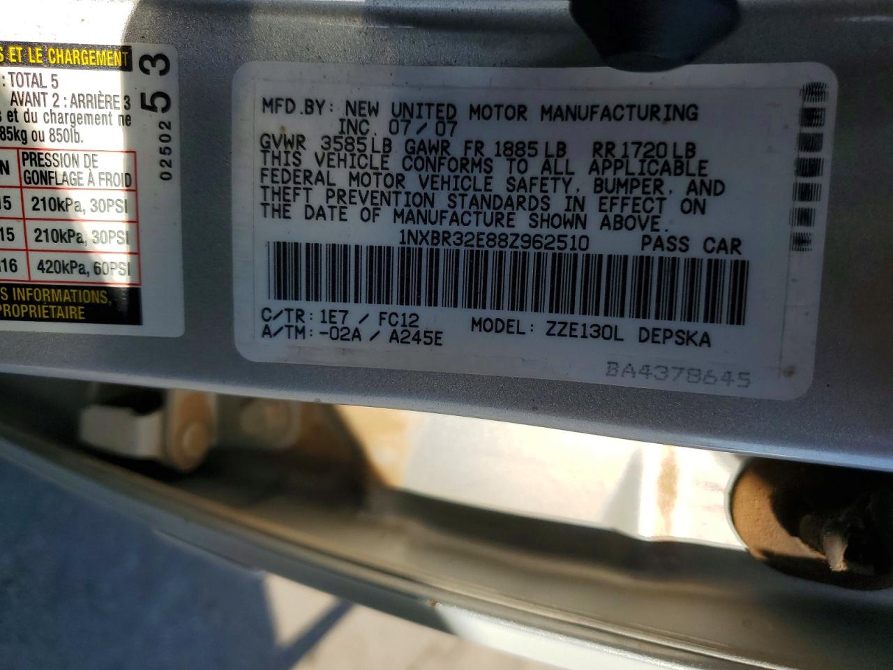 Toyota Corolla S