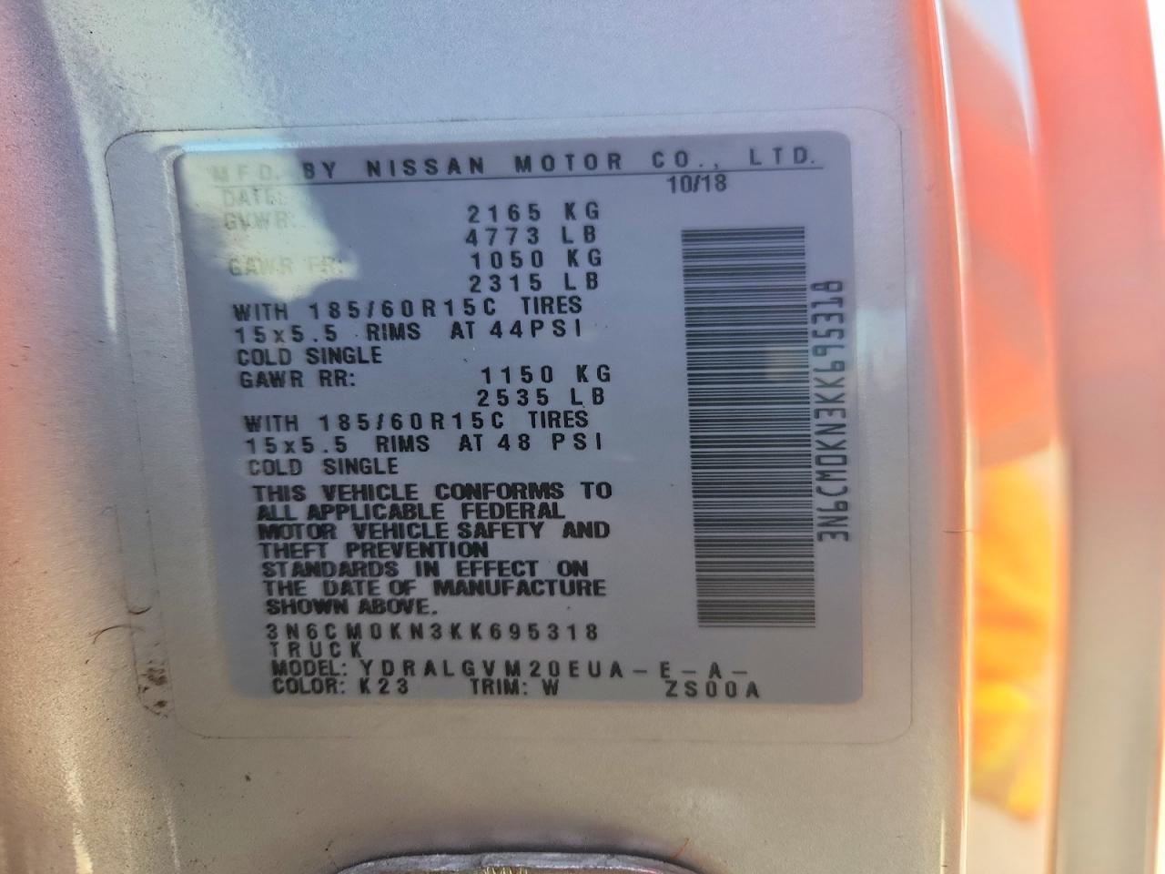 Nissan Nv Sv