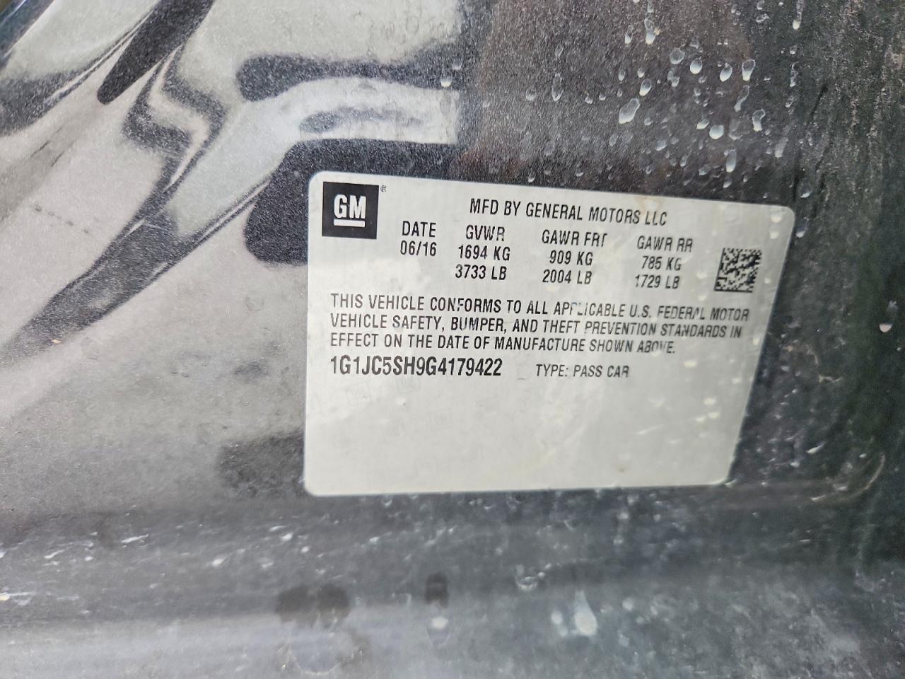 Chevrolet Sonic Lt