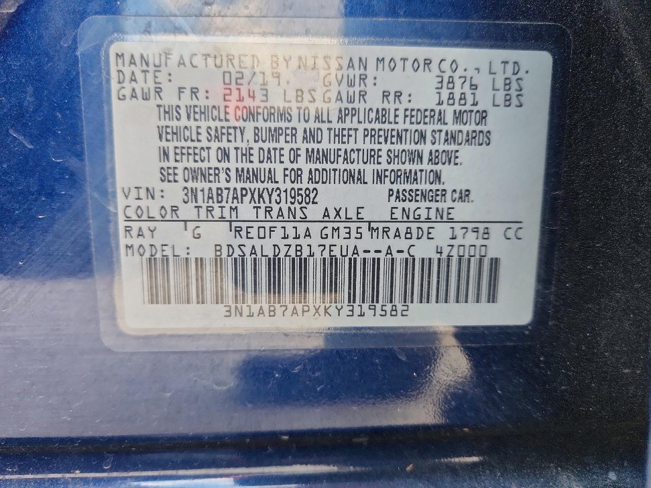 Nissan Sentra Sv