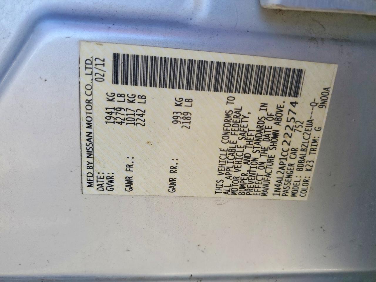 Nissan Altima 2.5