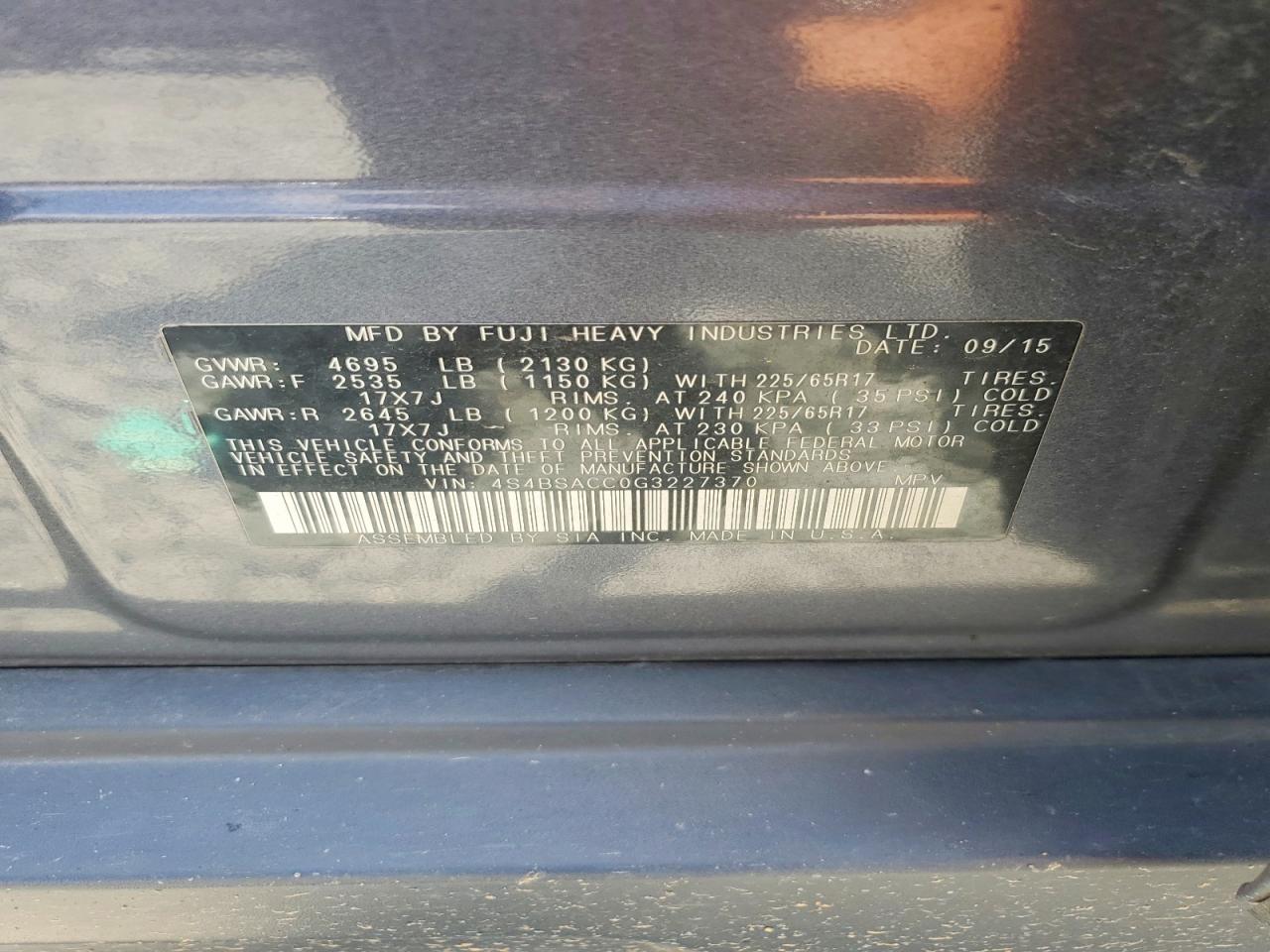 Subaru Outback 2.5i Premium