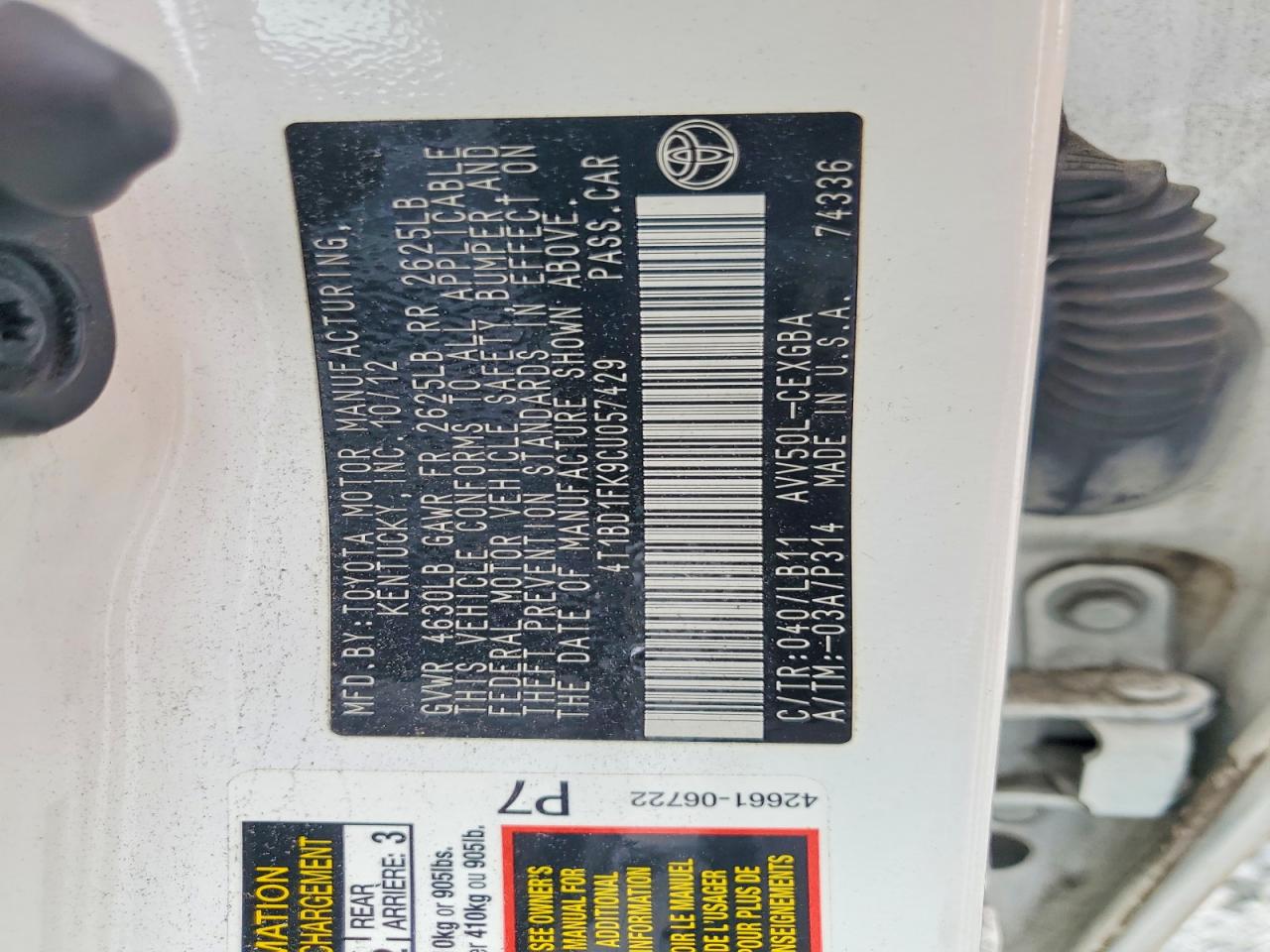 Toyota Camry Xle