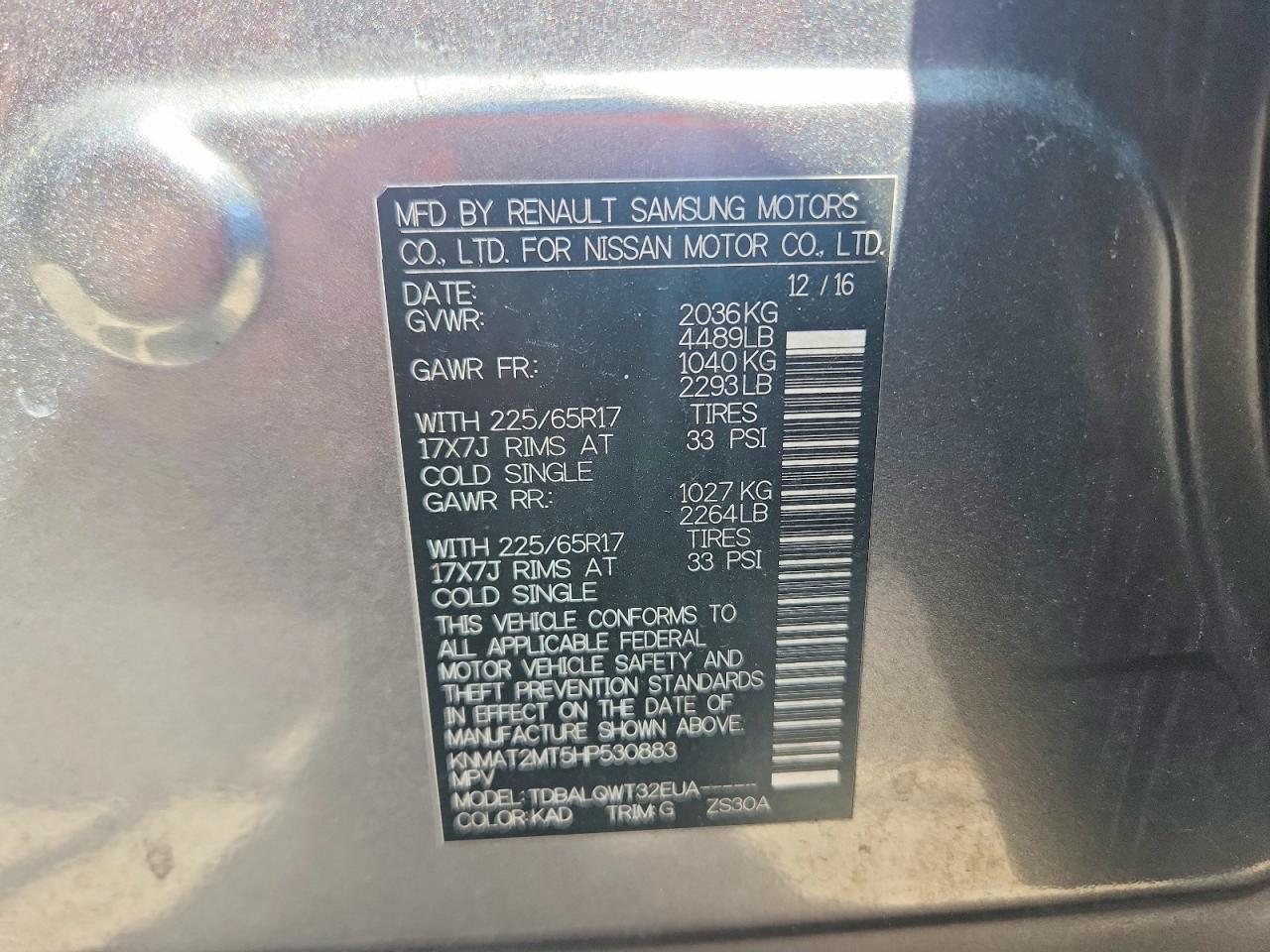 Nissan Rogue Sv