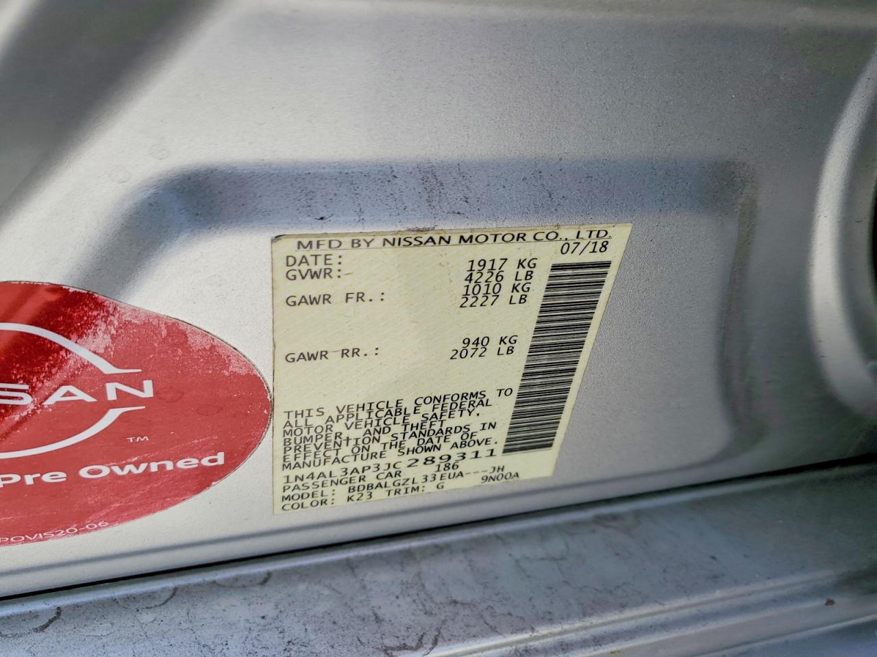 Nissan Altima 2.5 S