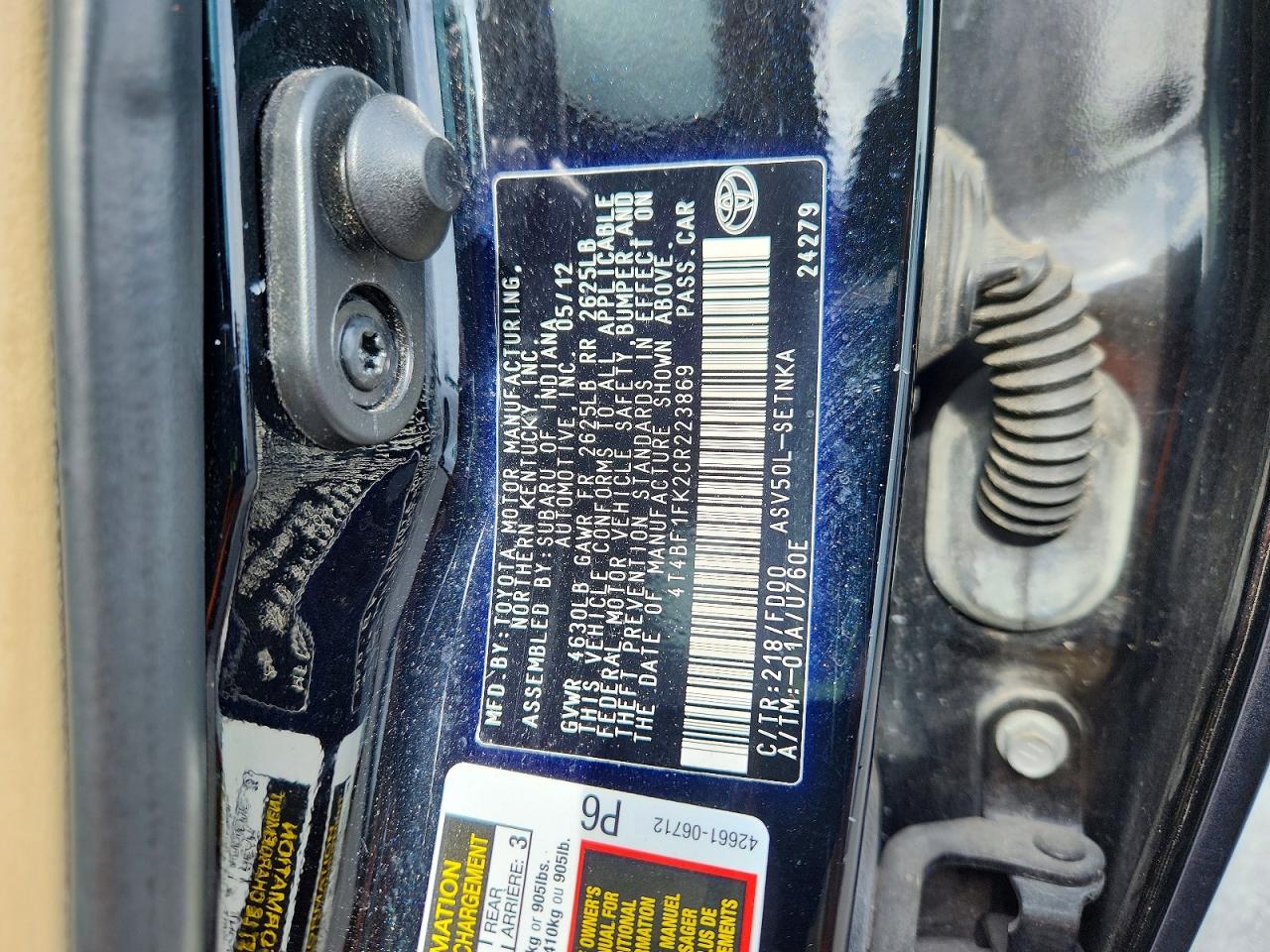 Toyota Camry Le