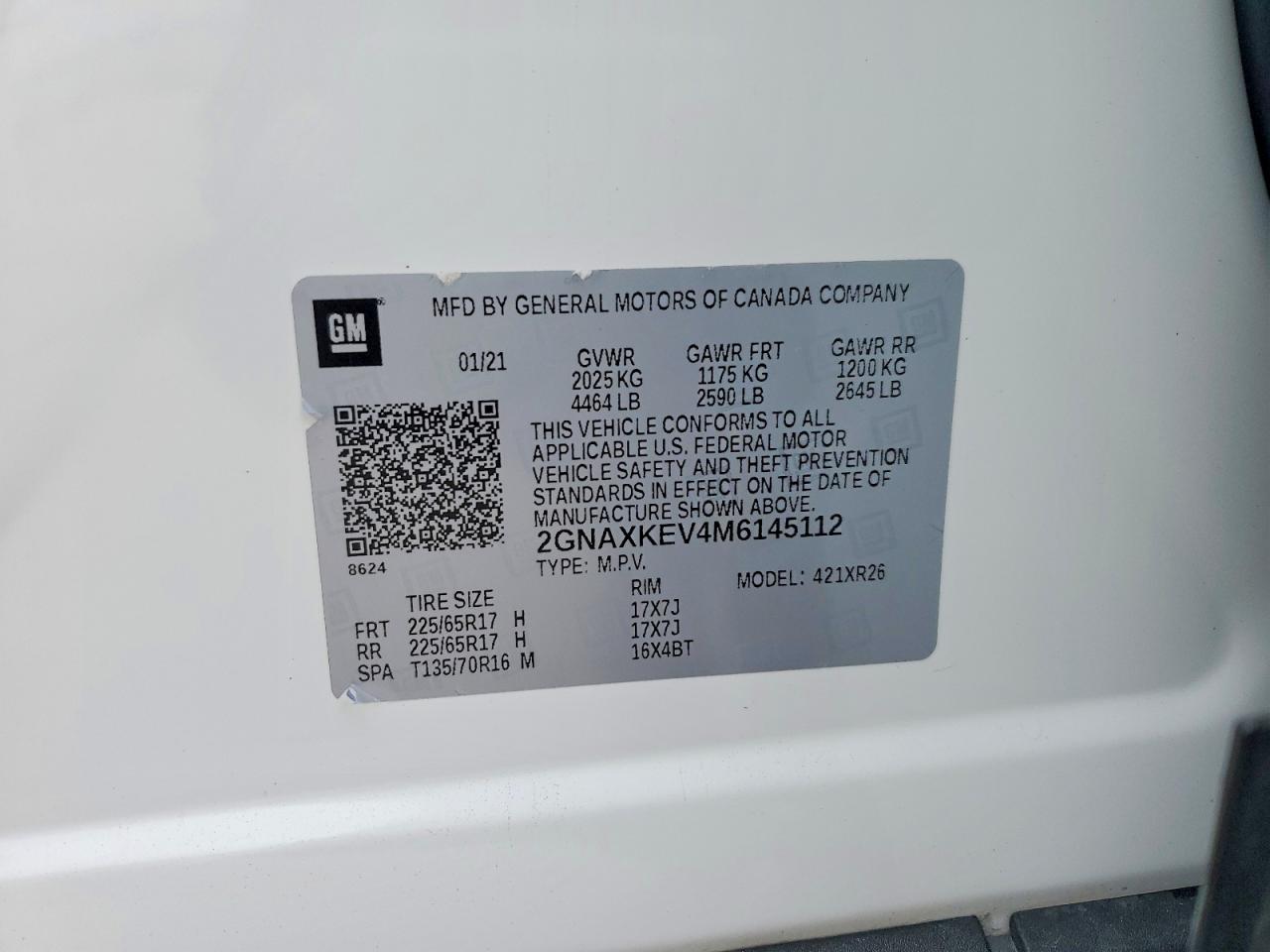 Chevrolet Equinox Lt