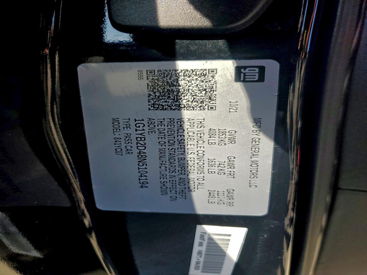 Chevrolet Corvette Stingray 2lt