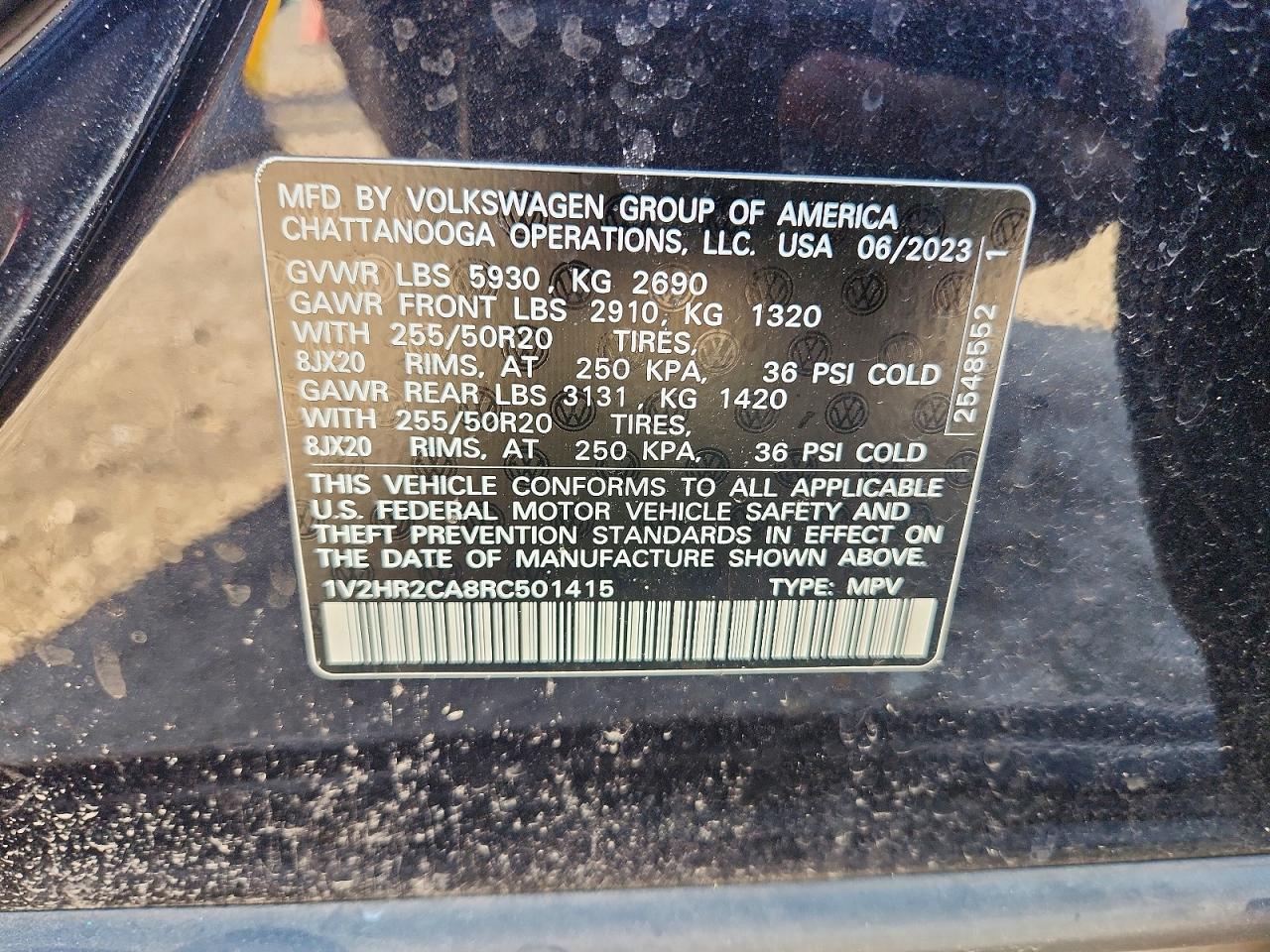 Volkswagen Atlas Se