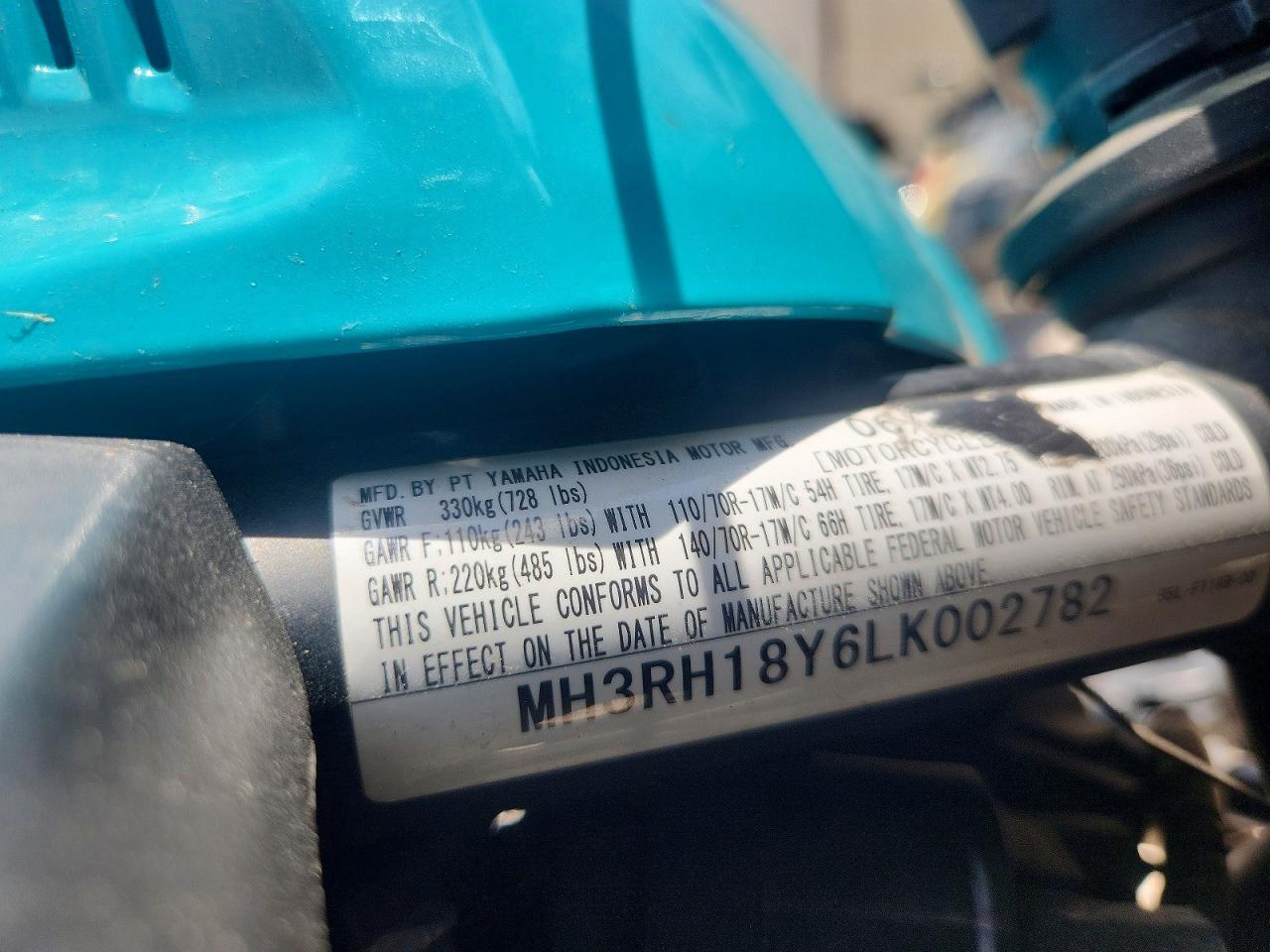 Yamaha Yzf600 A