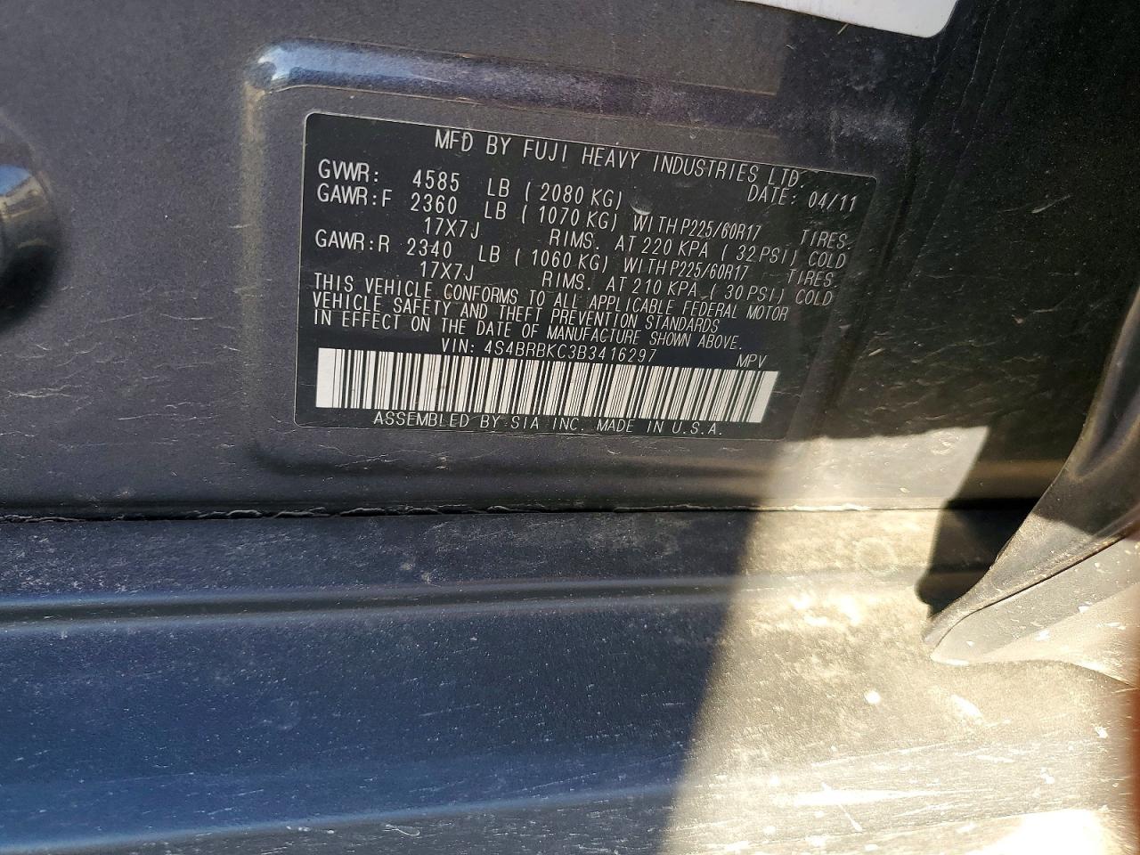 Subaru Outback 2.5i Limited